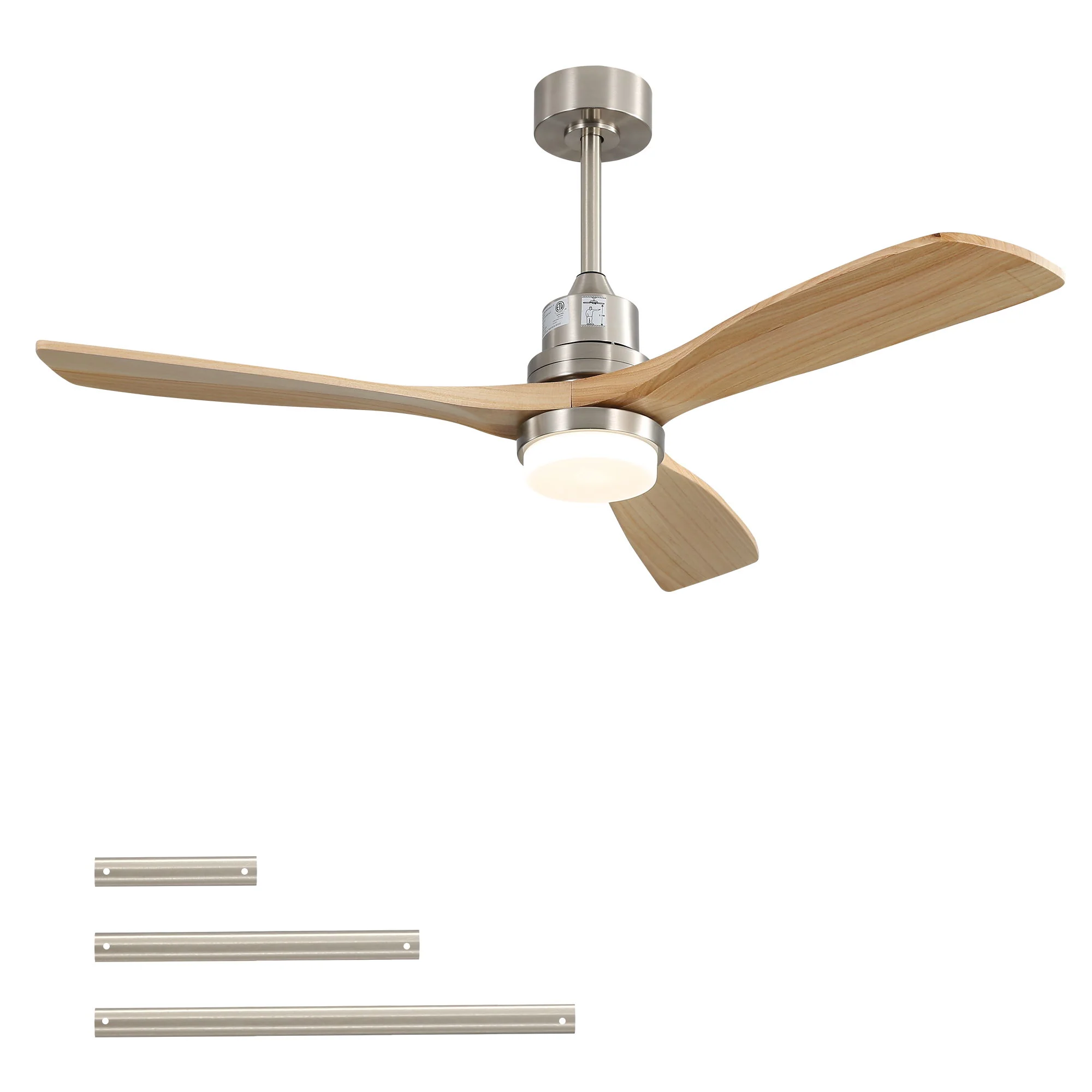 Indoor Ceiling Fan With Dimmable LED Light, 6 Speed Remote ControlLED DC Motor, Reversible Blades - Image 8