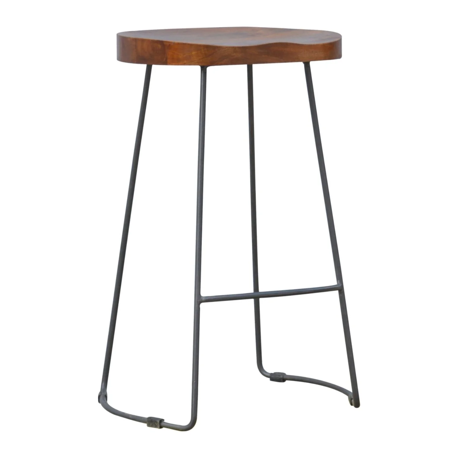 Chunky Bar Stool - Chestnut - Image 3