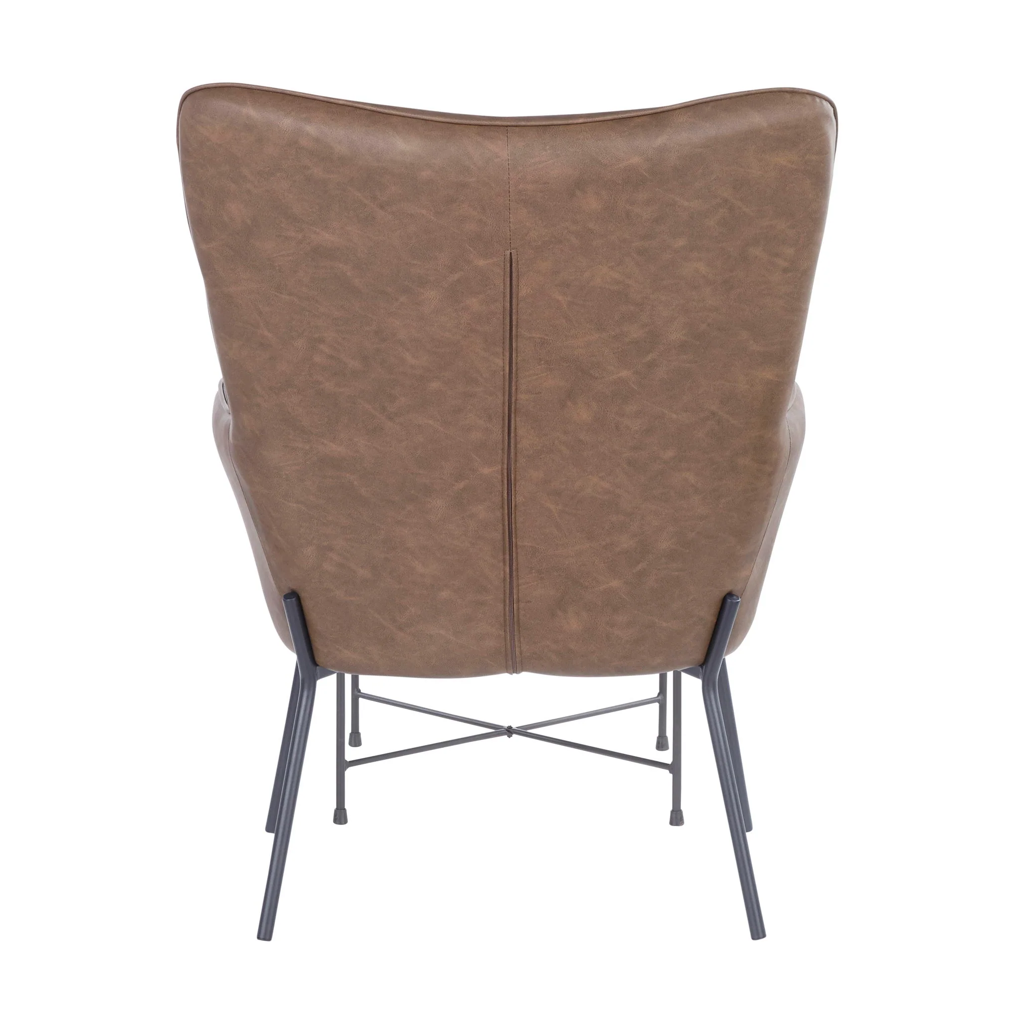 Izzy - Industrial Lounge Chair & Ottoman Set - Image 6
