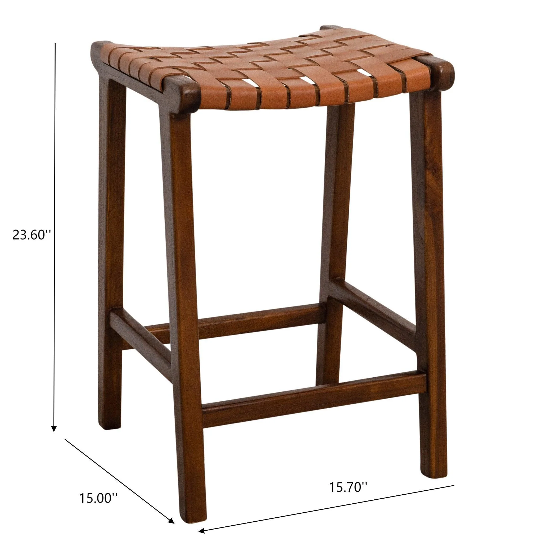 James - Mid-Century Modern Genuine Counter Stool - Image 8