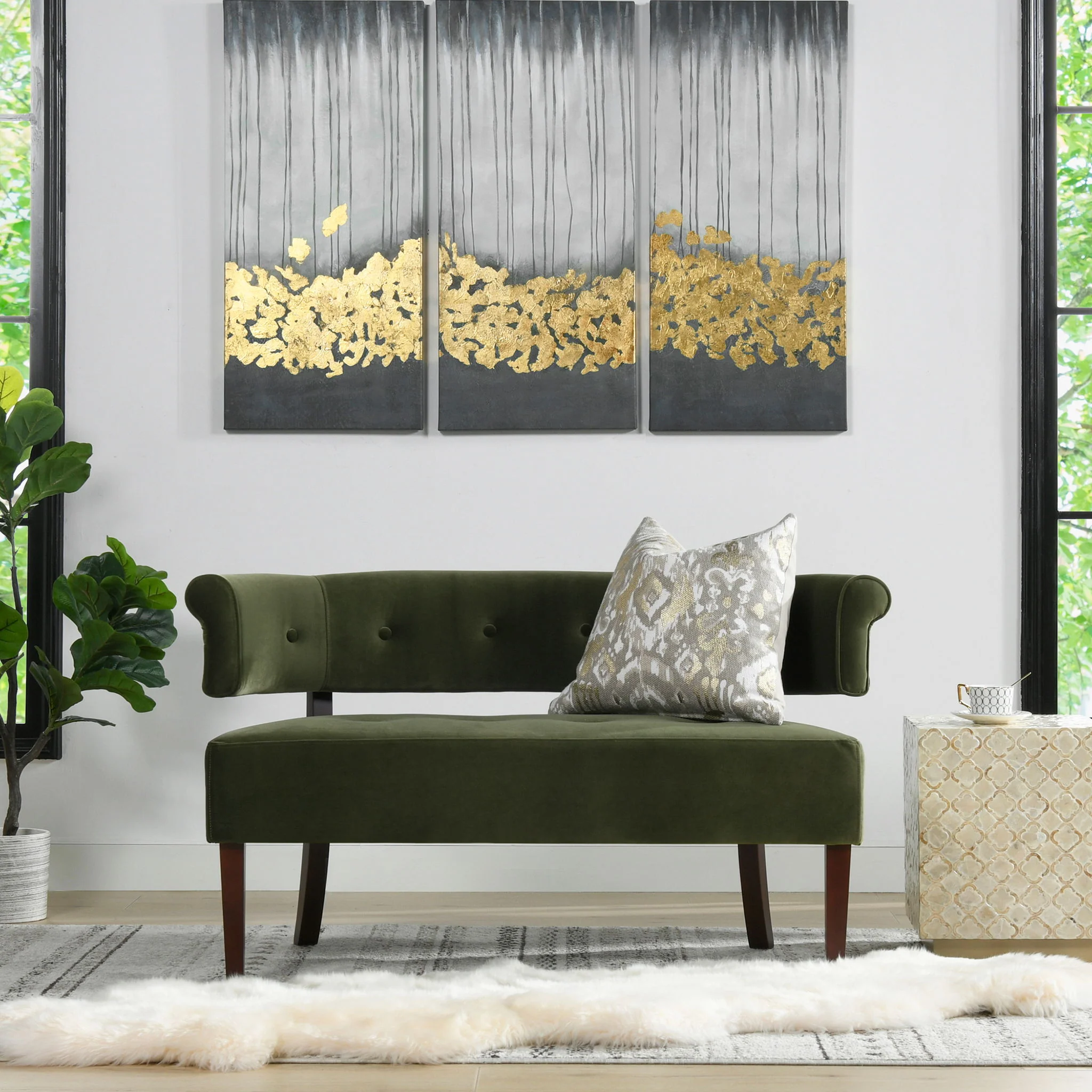 Jared - Versatile Roll Arm Tufted Bench Settee - Image 6