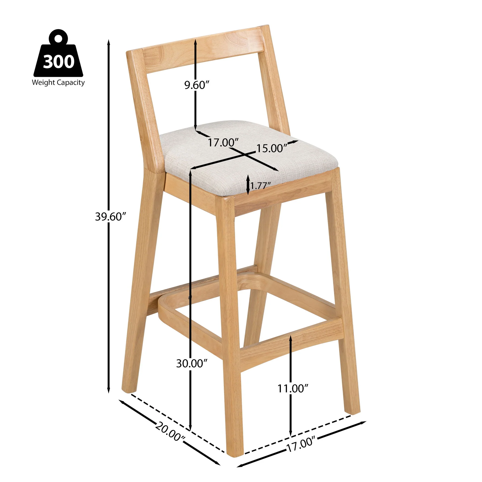 Jasper - Indoor Barstool (Set of 2) - Image 5