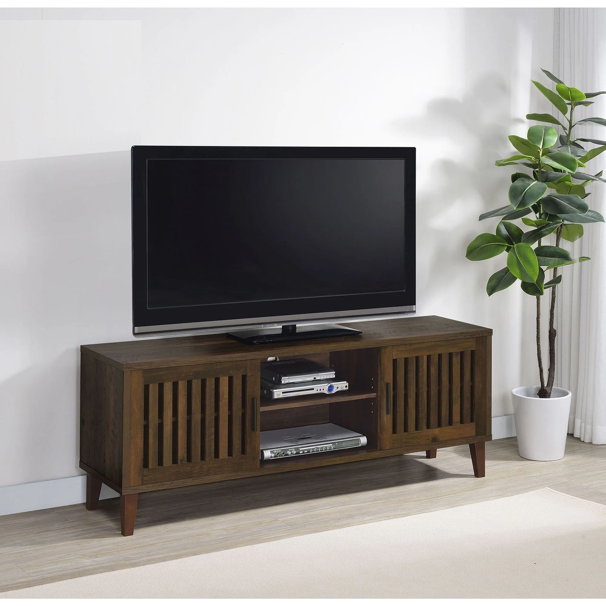 Jenine - 2 Door 60" TV Stand - Brown - Image 2