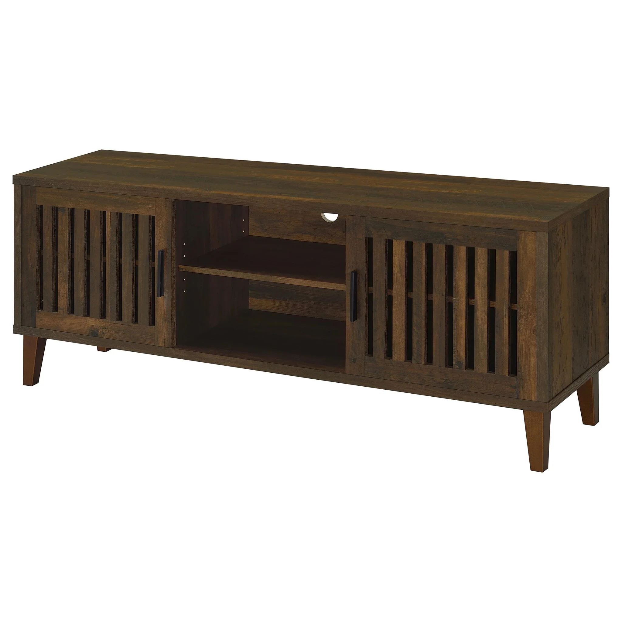 Jenine - 2 Door 60" TV Stand - Brown - Image 3