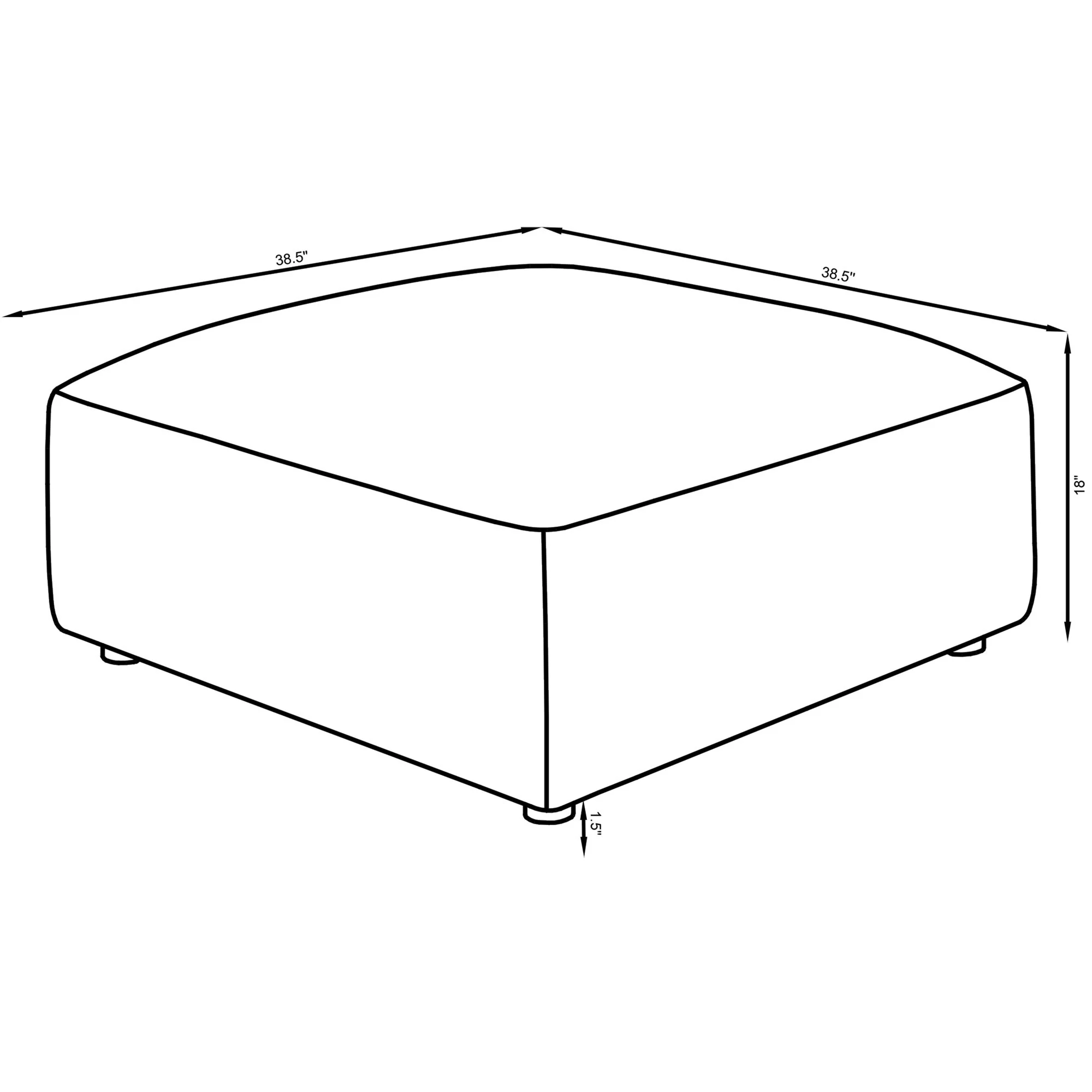 Jennifer - Square Ottoman - Image 7