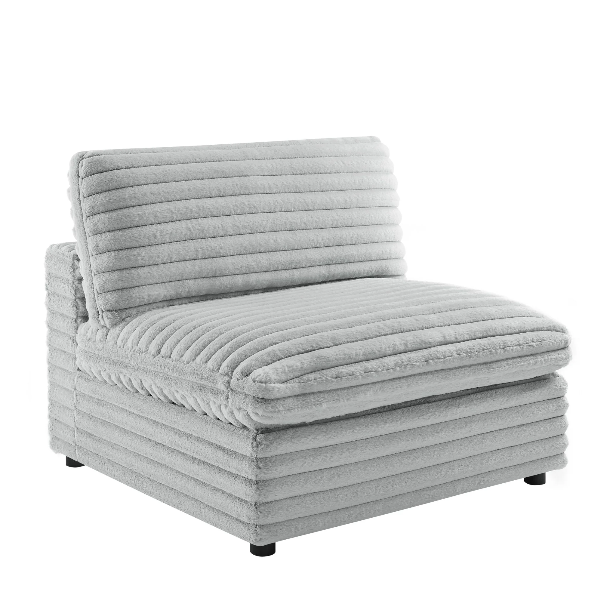 Jenny - Armless Slipper Chair - Gray