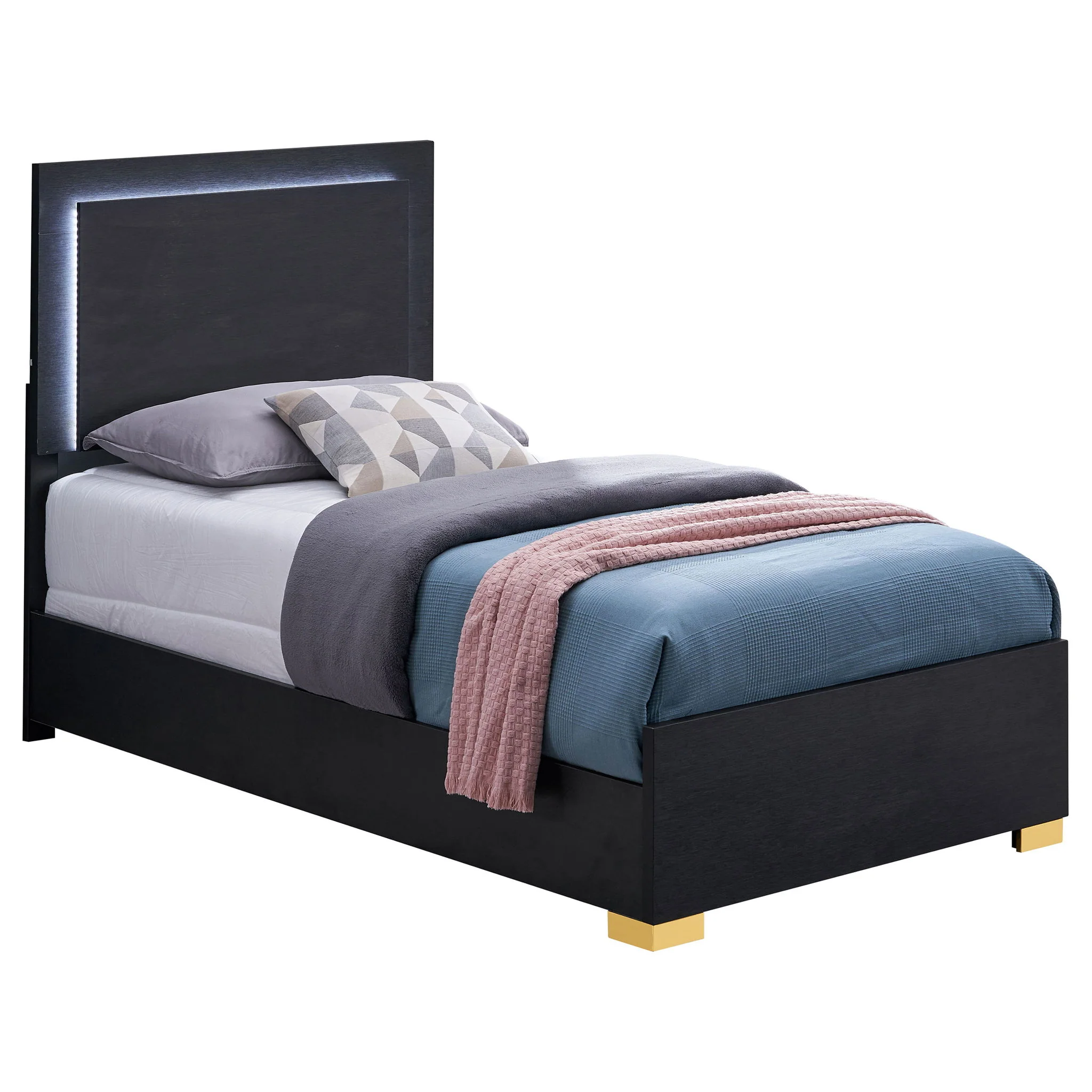 Jeremiah - LED Panel Bed With Touch Controlled Lighting - Image 15