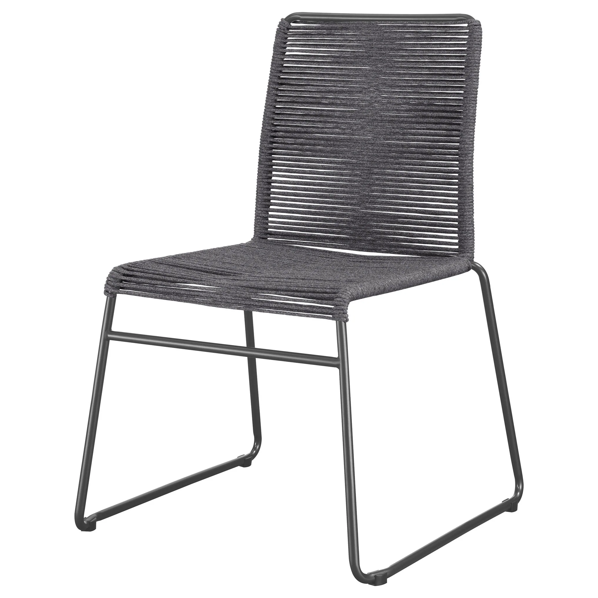 Jerome - Stackable Side Chair (Set of 2) - Charcoal - Image 3