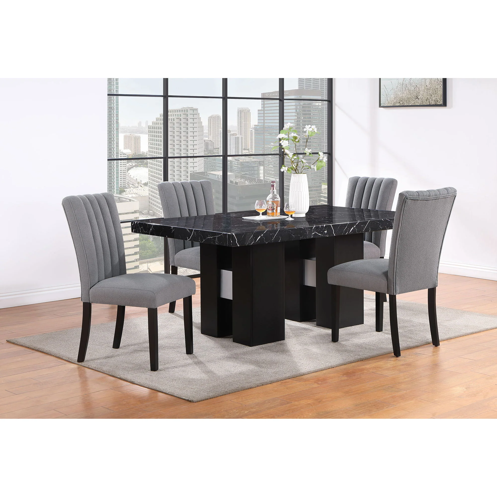 Jhoanna - Dining Table - Black - Image 3