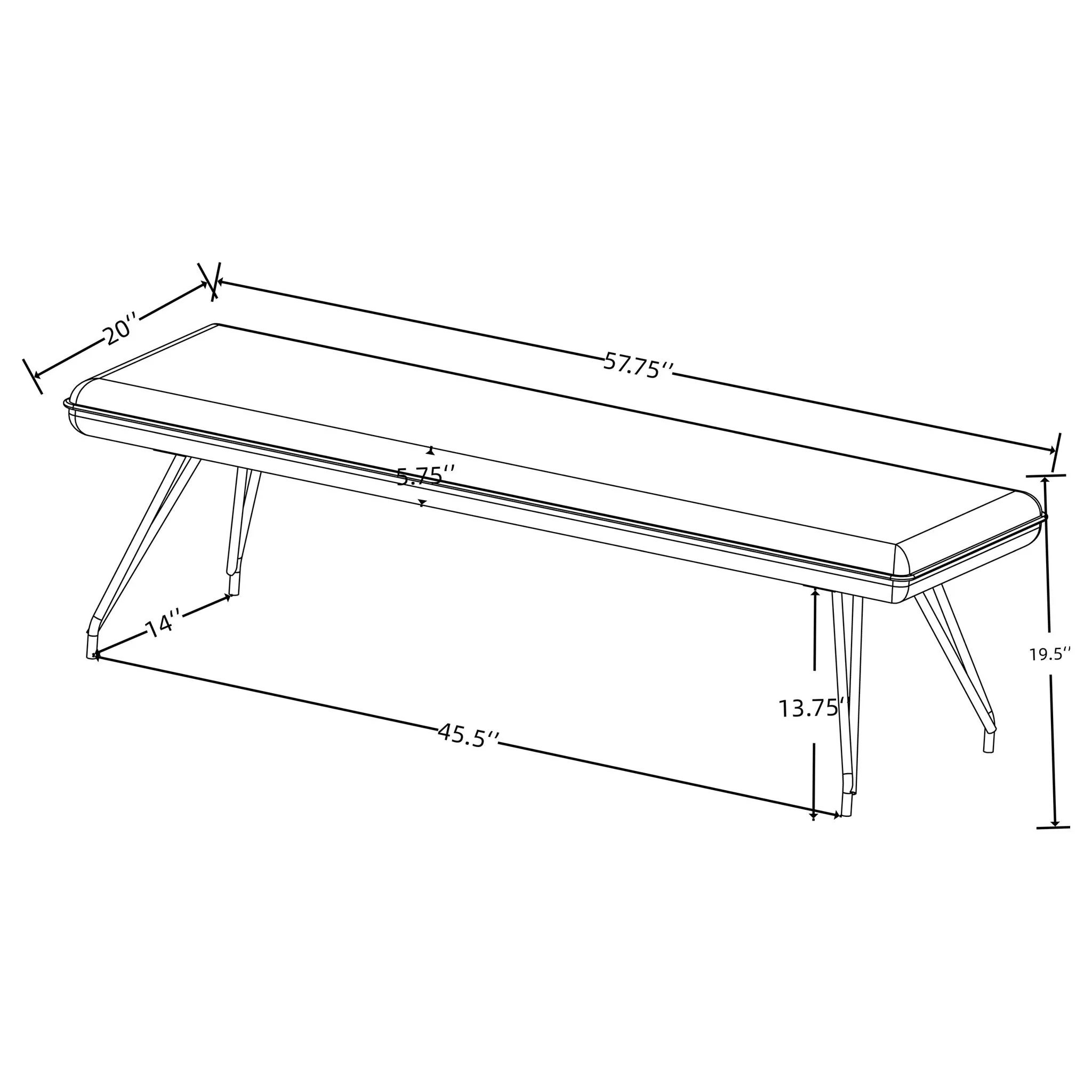 Kailea - Upholstered Dining Bench - Image 6