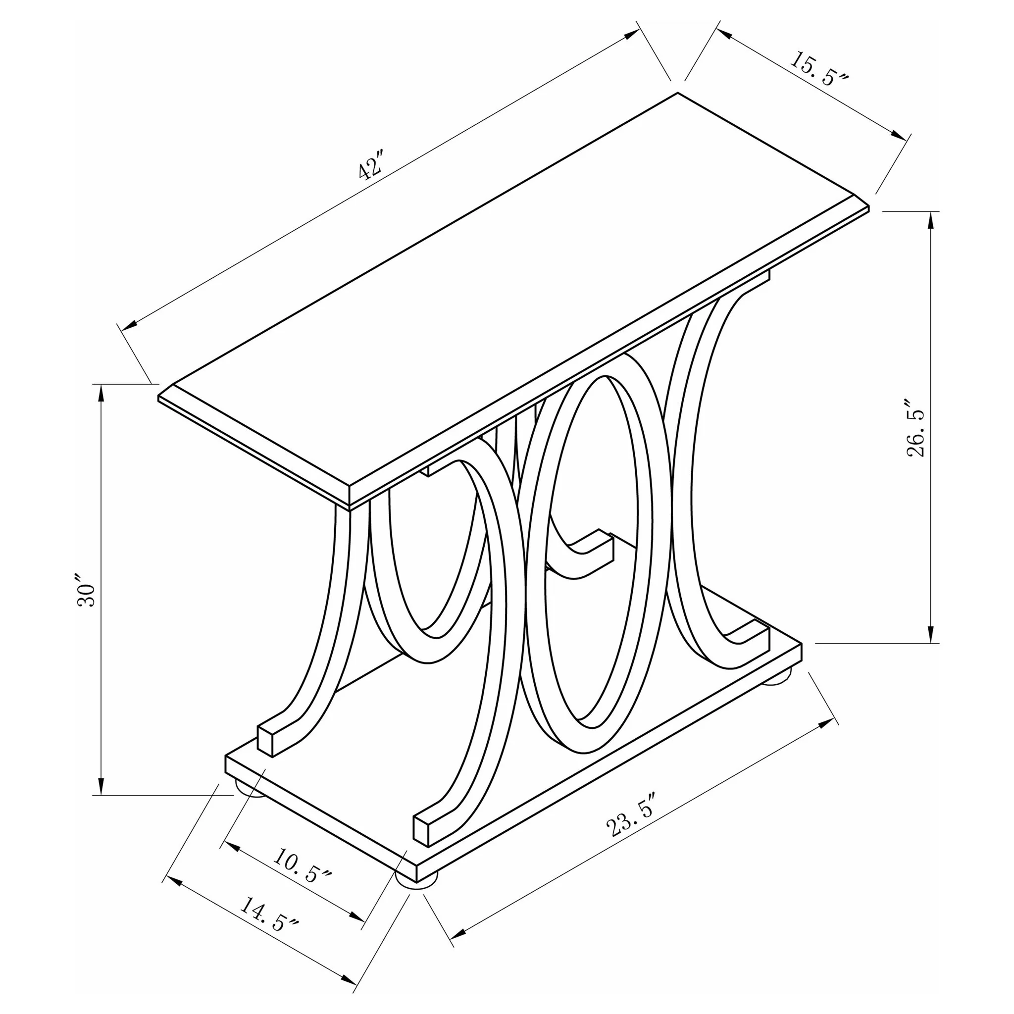 Karsten - Entryway Console Table - Gray - Image 4