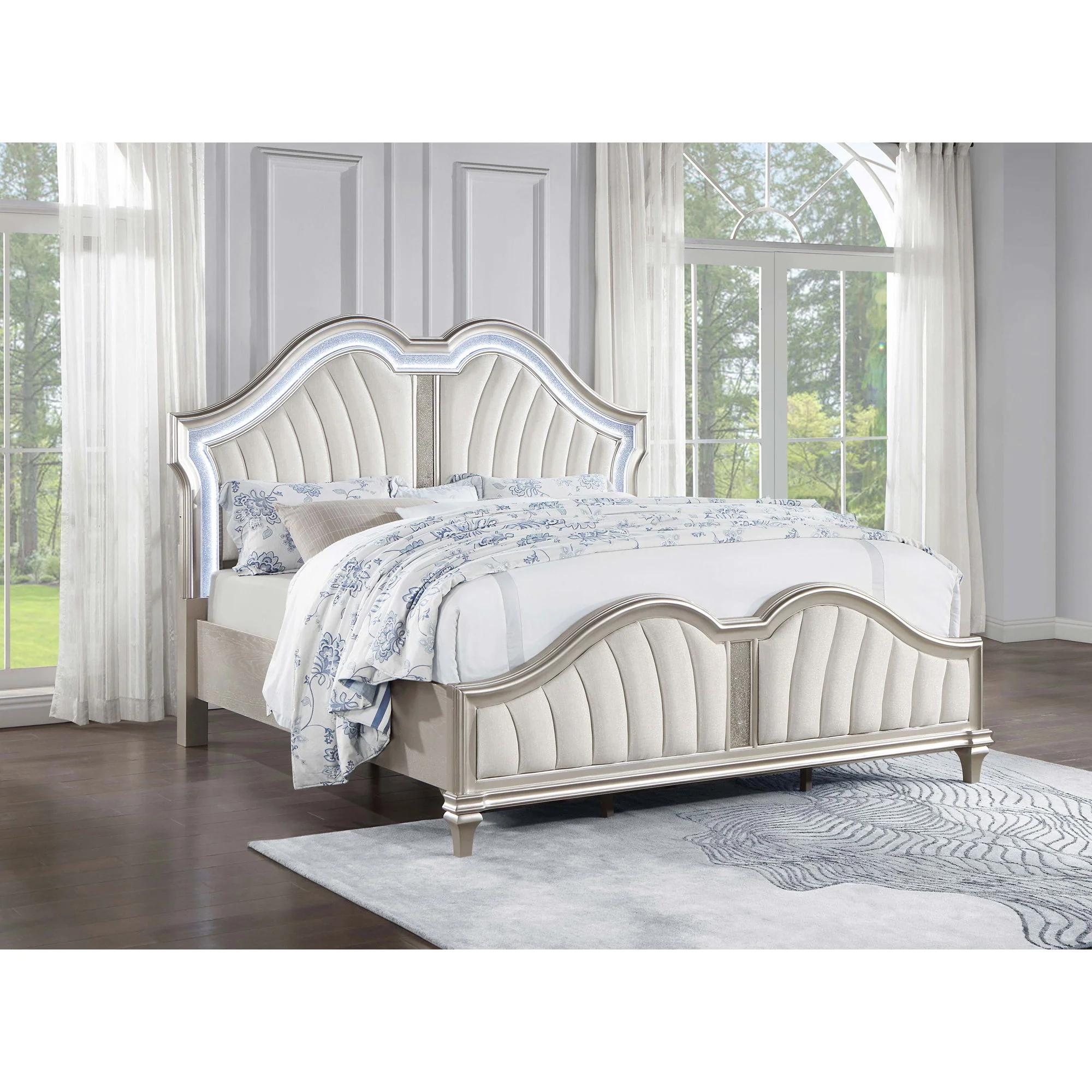Katerina - Platform Bed With LED Light - Image 2