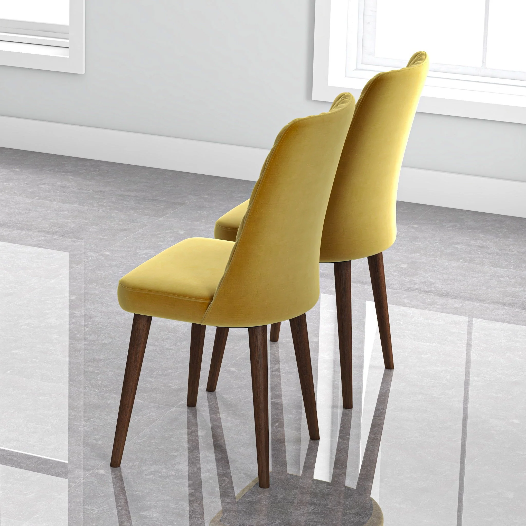 Katie - Mid-Century Modern Dining Chair (Set of 2) - Image 5