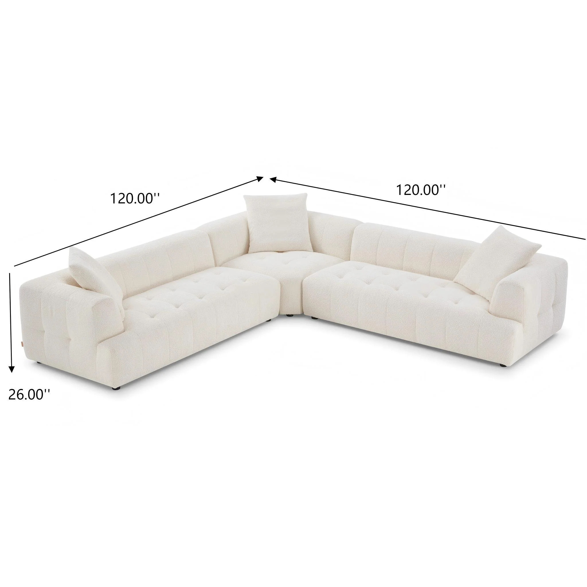 Kaynes - Elegant Upholstery Corner Sofa - Image 5