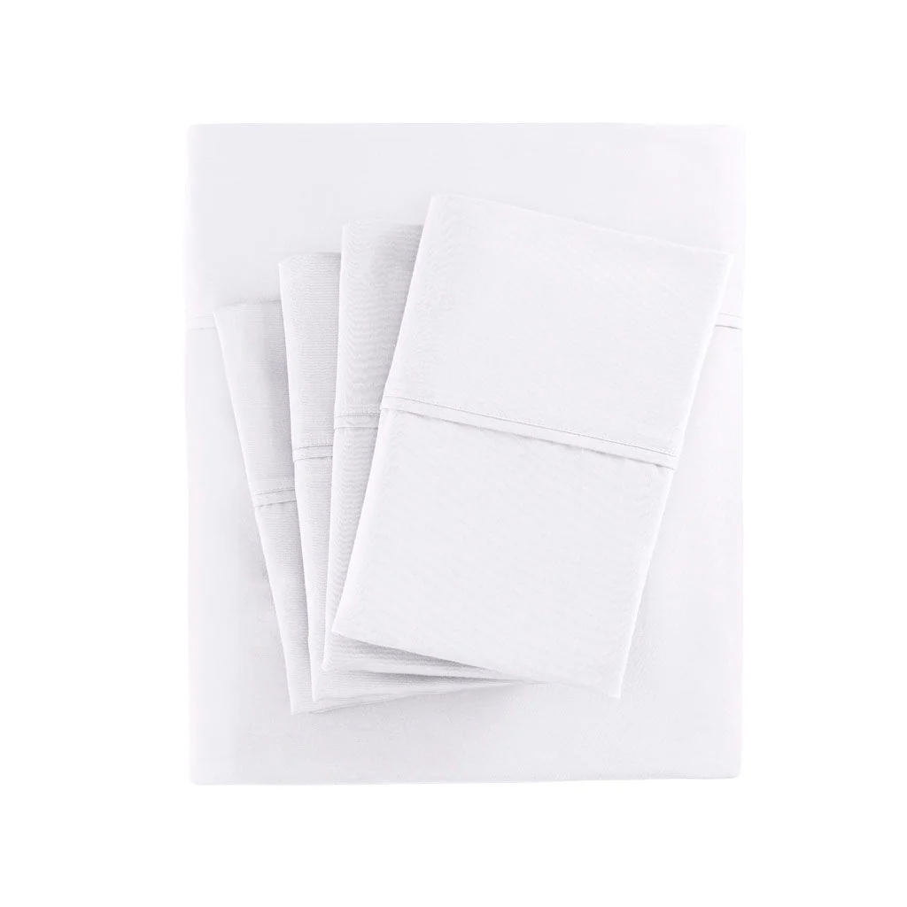 King 800 Thread Count Sheet Set - White - Image 2