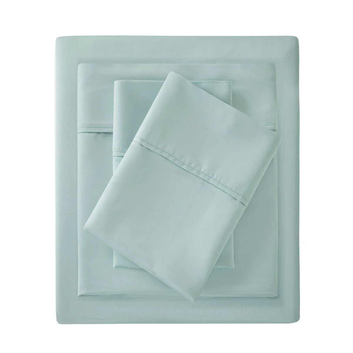 1500 Thread Count - King Blend Pillowcases (Set of 2) - Seafoam - Image 3
