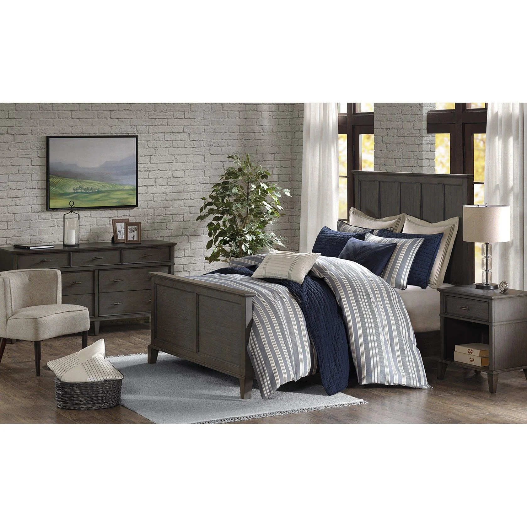Farmhouse - King Comforter Set - Blue - Image 3