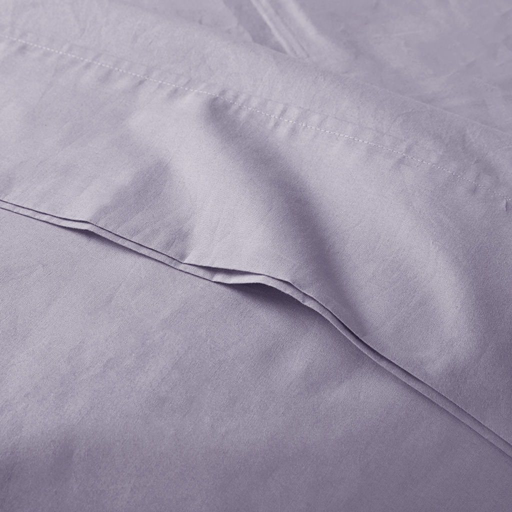 King Peached Percale Sheet Set - Purple - Image 4