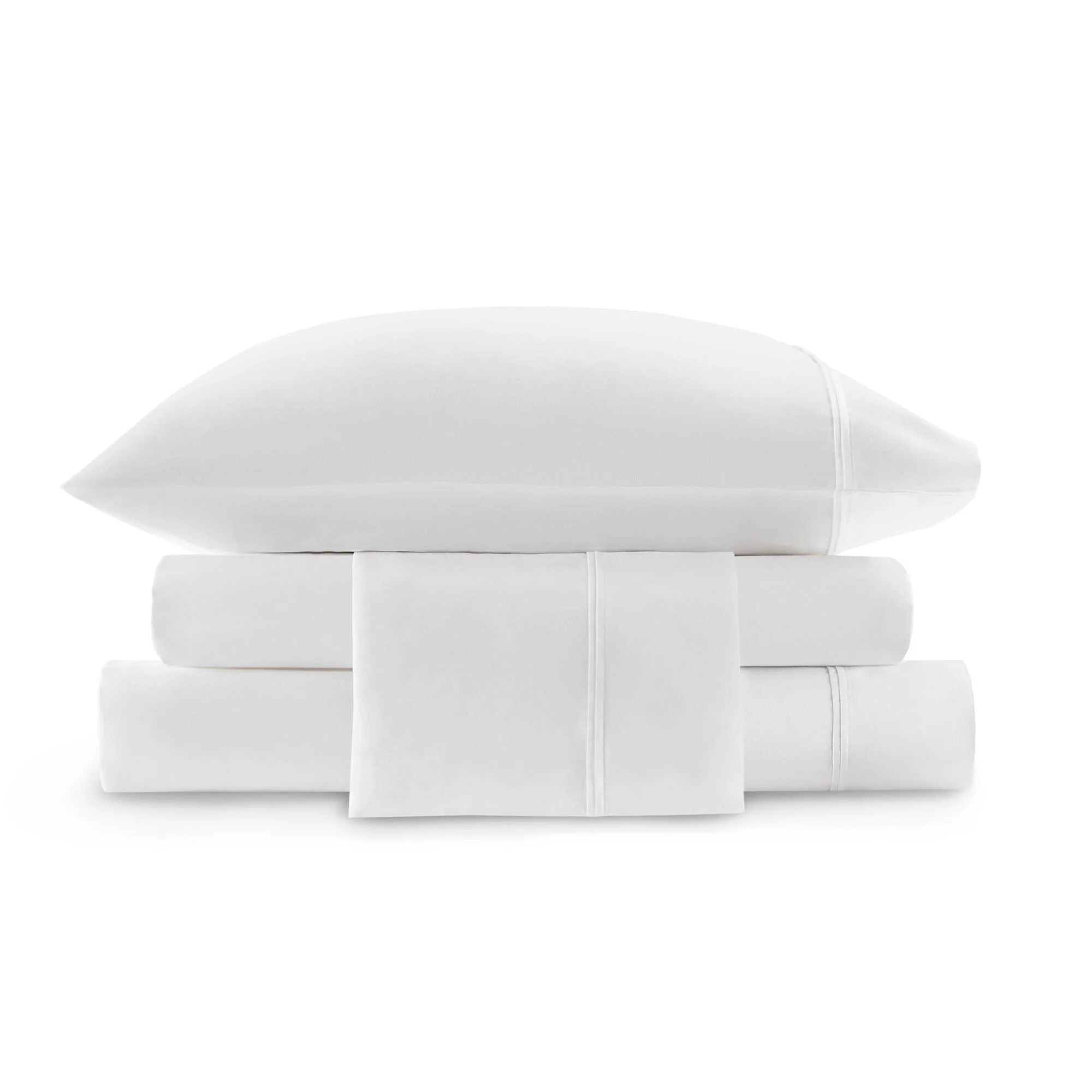 King Sateen Sheet Set - White - Image 2