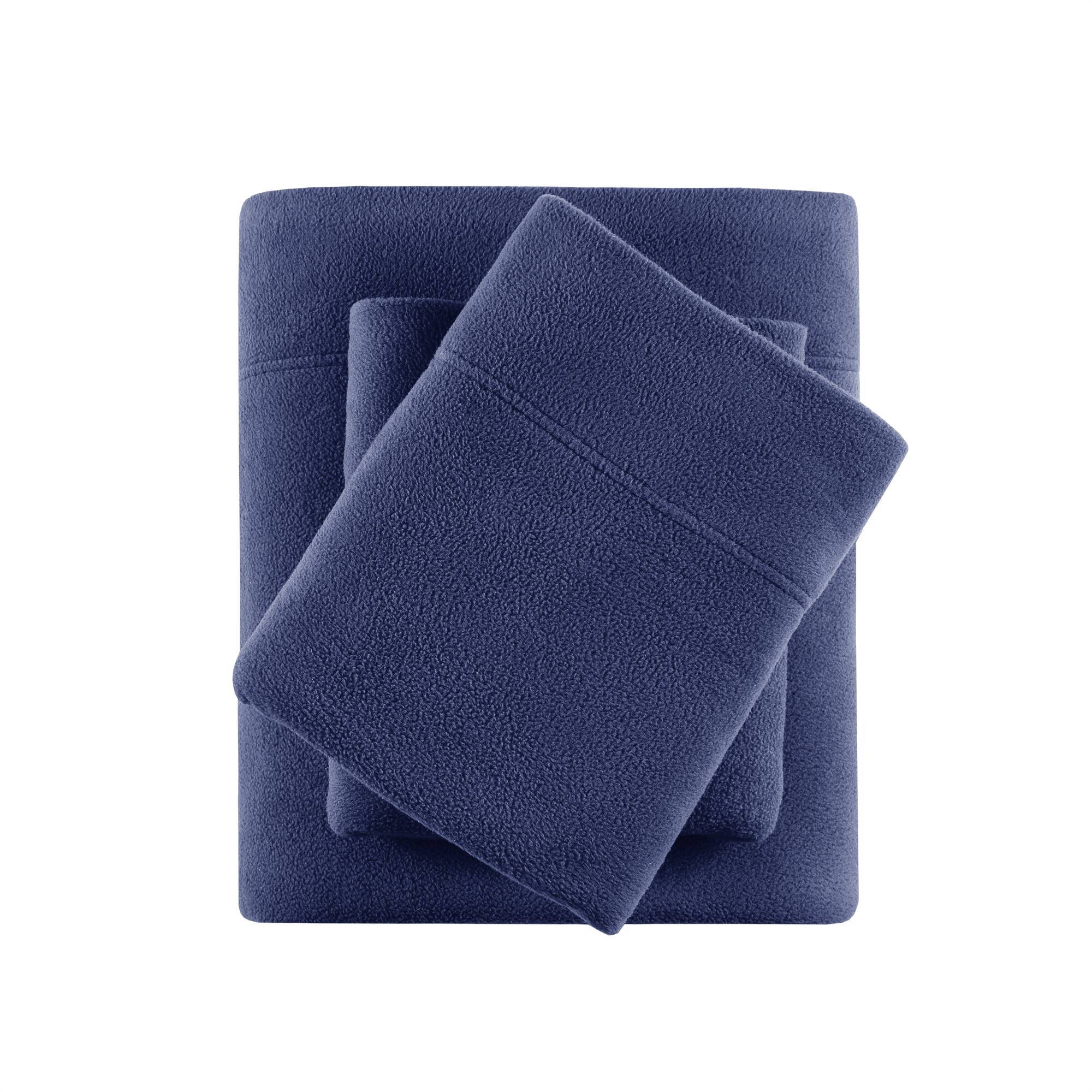 Micro Fleece - King Sheet Set - Navy - Image 4