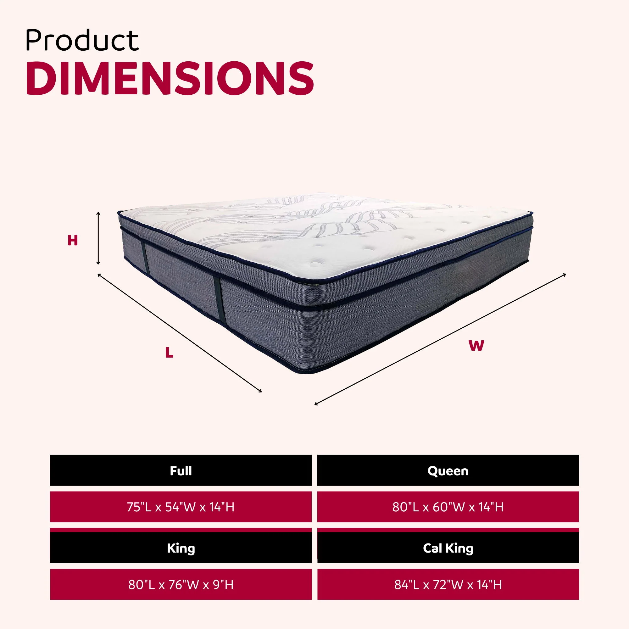 King Size Hybrid Plush Foam Mattress, Soft Polyester Knit Cover, Multi Layer Foam Mattress - White / Gray - Image 4