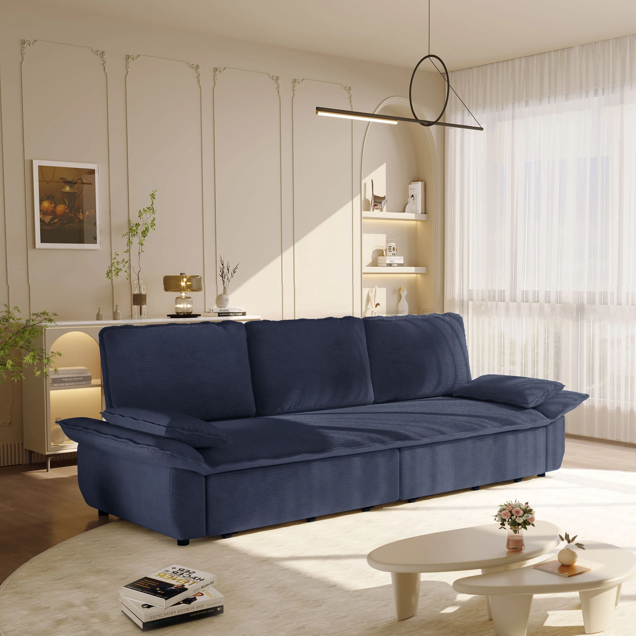 King Size Pull Out Sofa Bed, 3 In 1 Convertible Multifunctional - Image 22