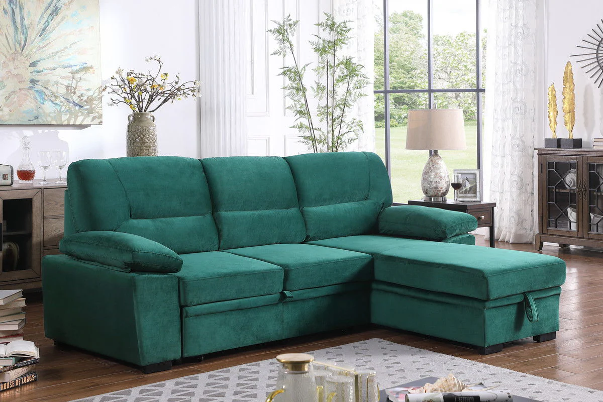 Kipling - Reversible Sleeper Sectional Sofa Chaise - Image 7