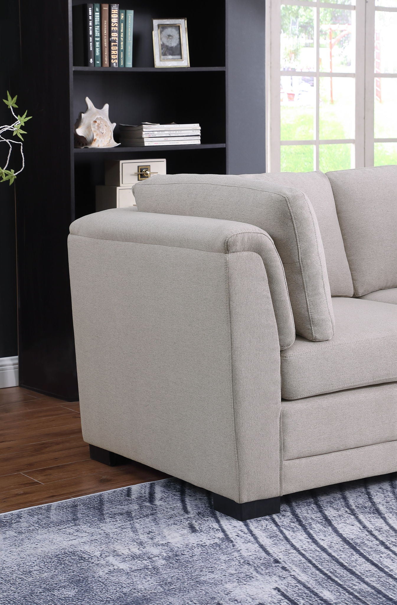 Kristin - Fabric Reversible Sectional Sofa - Image 4