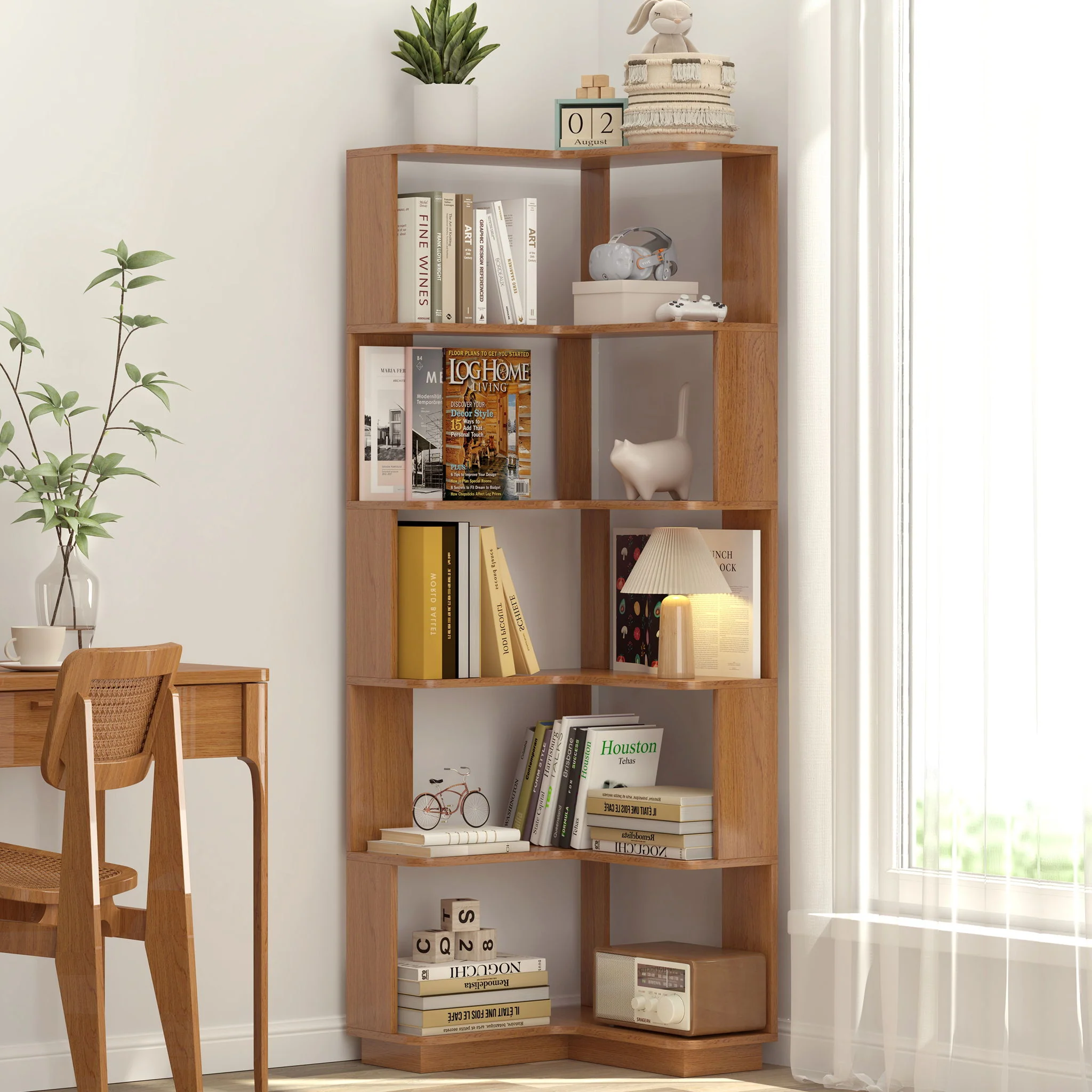 L-Shaped Corner Bookshelf - Image 14
