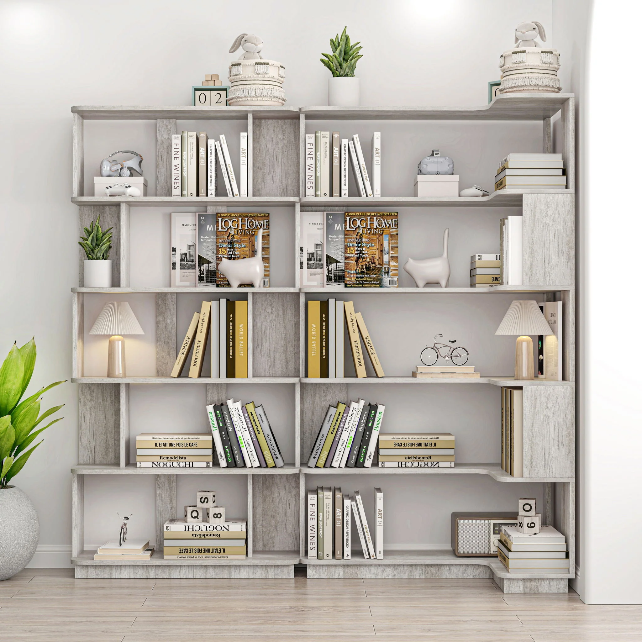 L-Shaped Corner Bookshelf - Image 33
