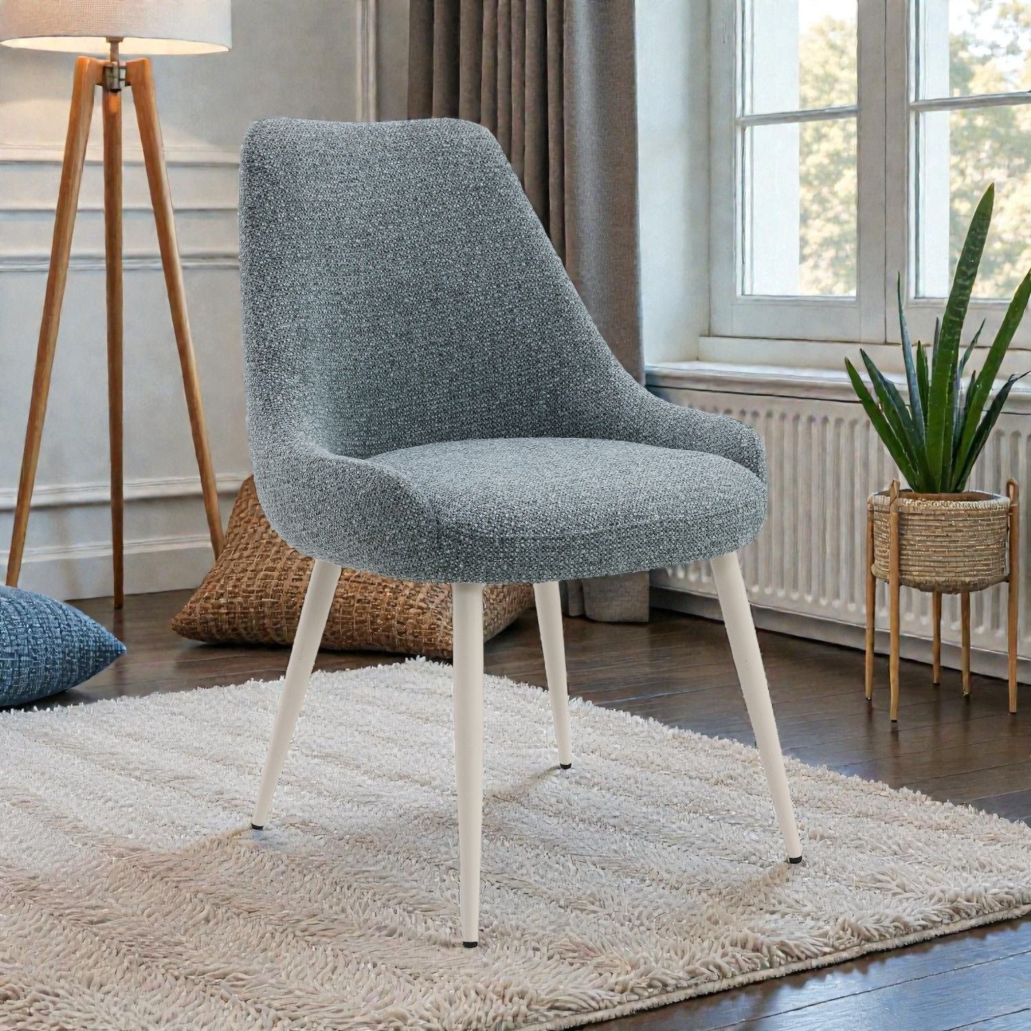 Table Side Chair - Light Blue - Image 3