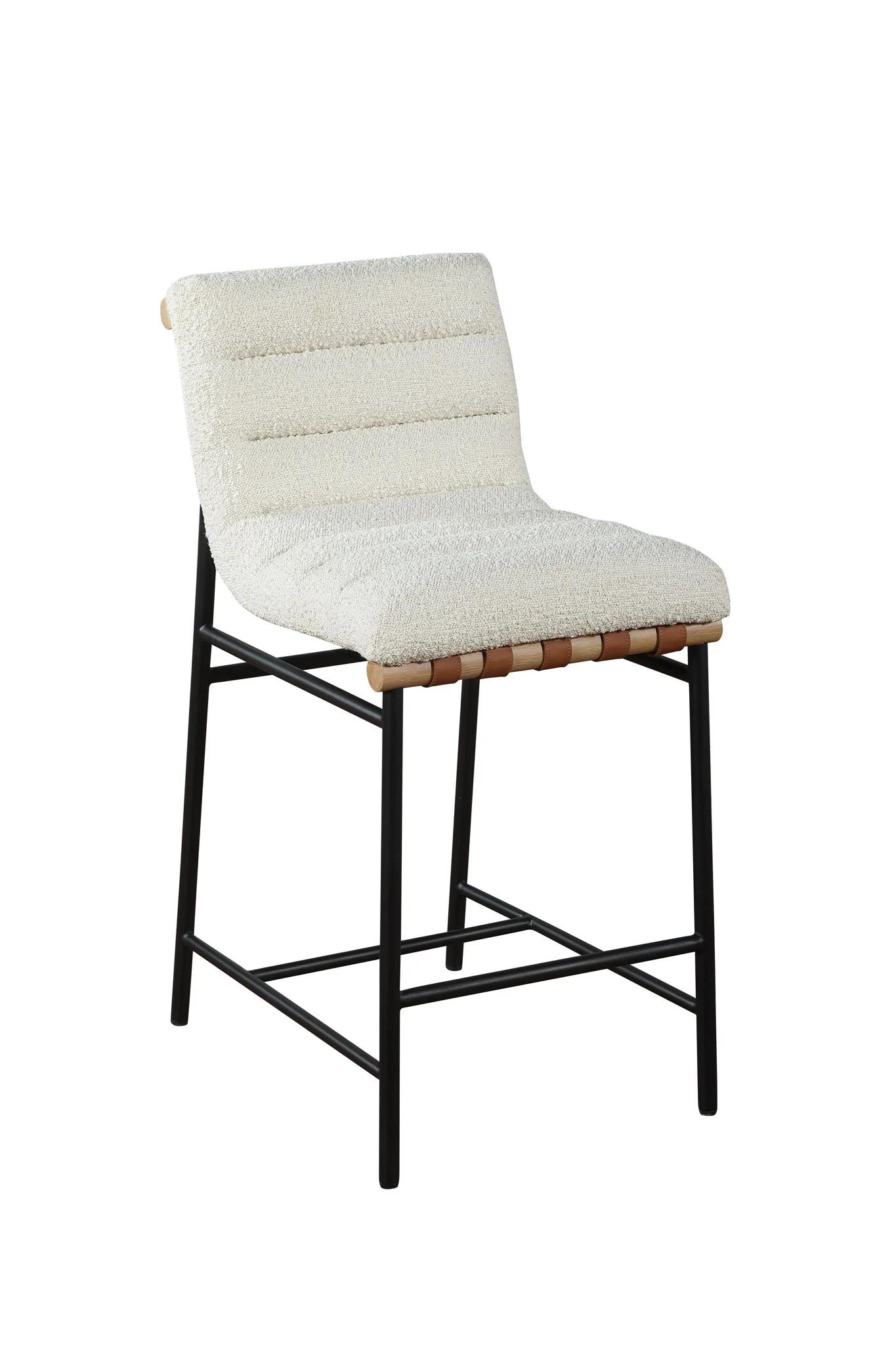 Lahni - 17" Boucle Fabric Counter Height Chair - Image 6