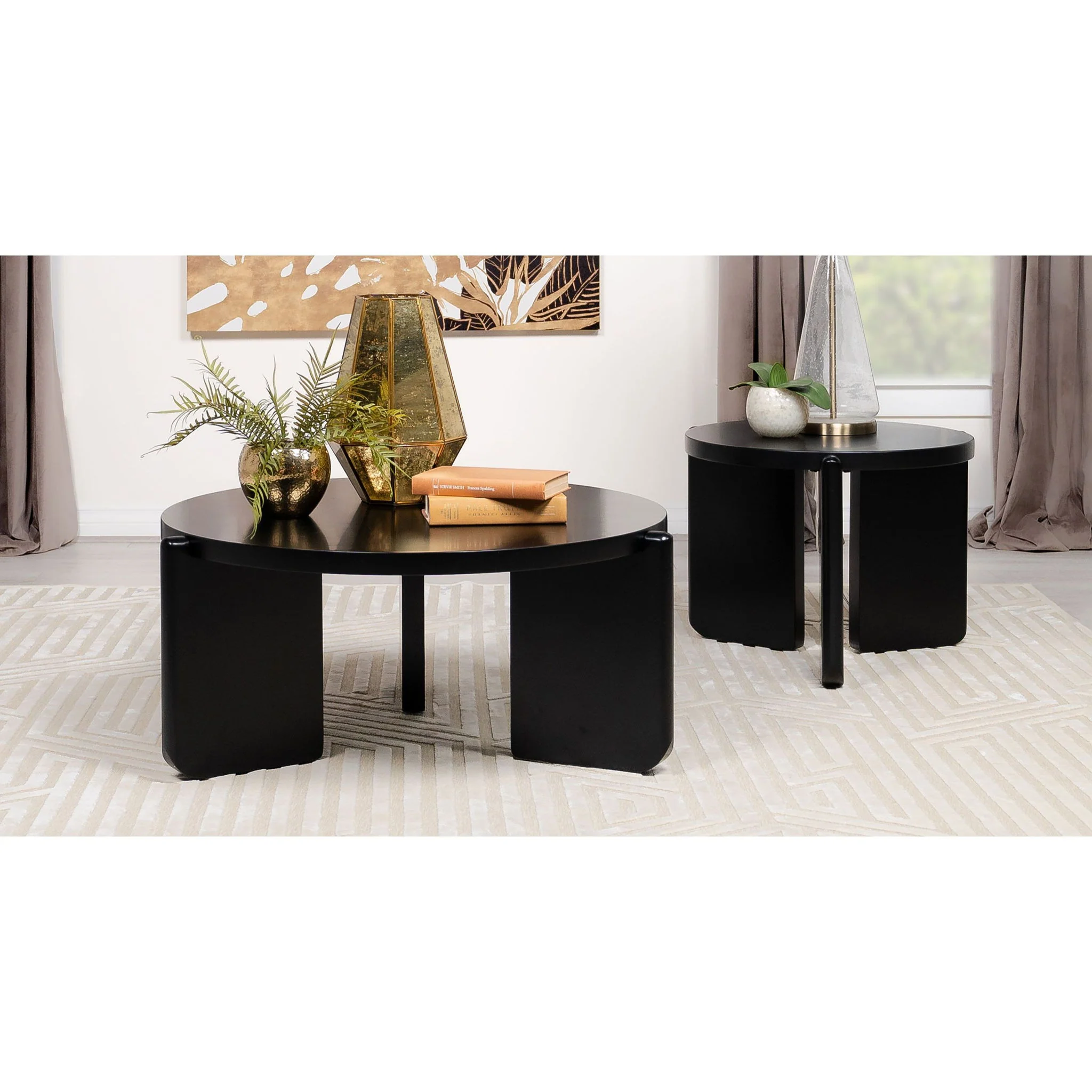 Lansing - 2 Piece Coffee And End Table Set - Black - Image 4