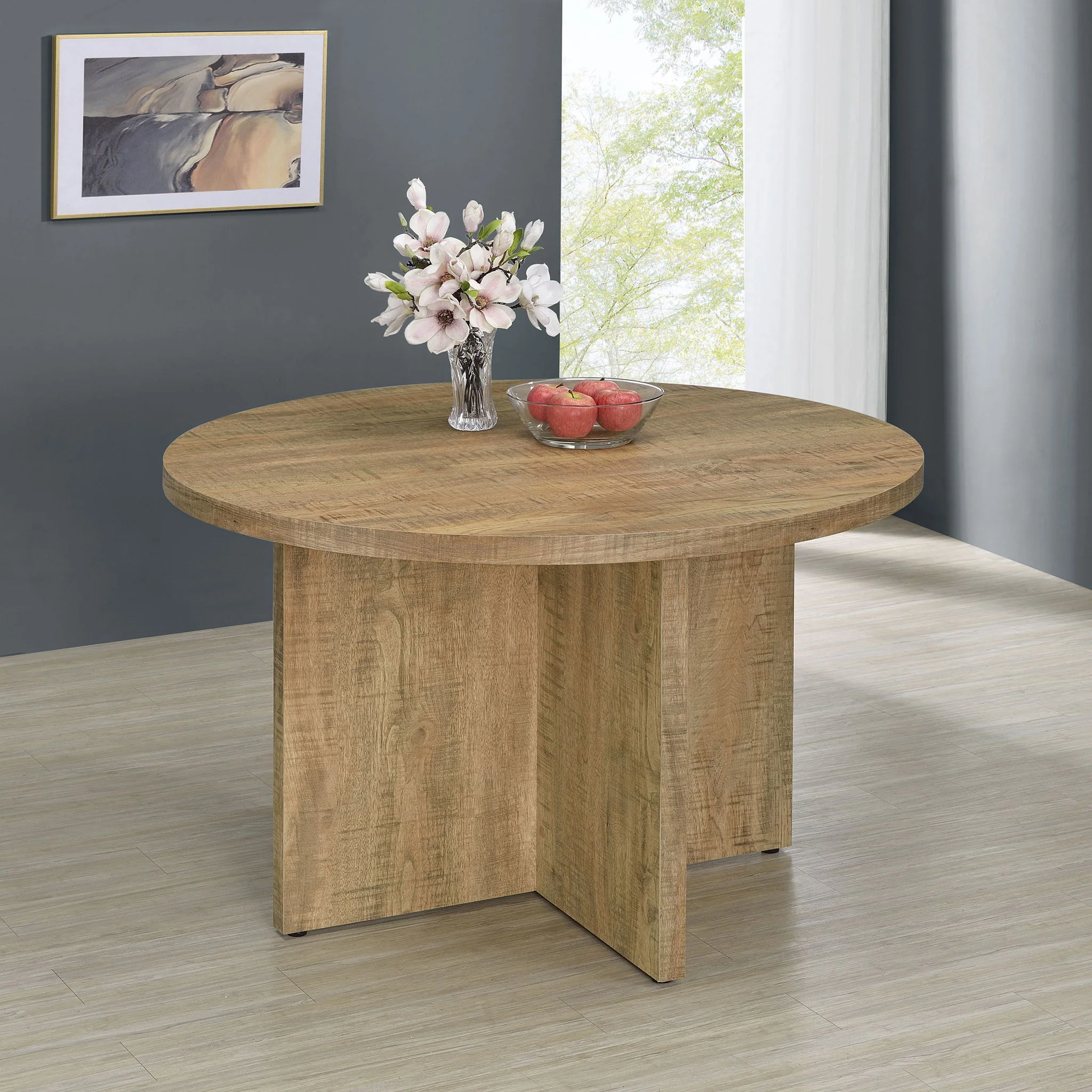 Larrabee - Round Dining Table - Mango Color - Image 3