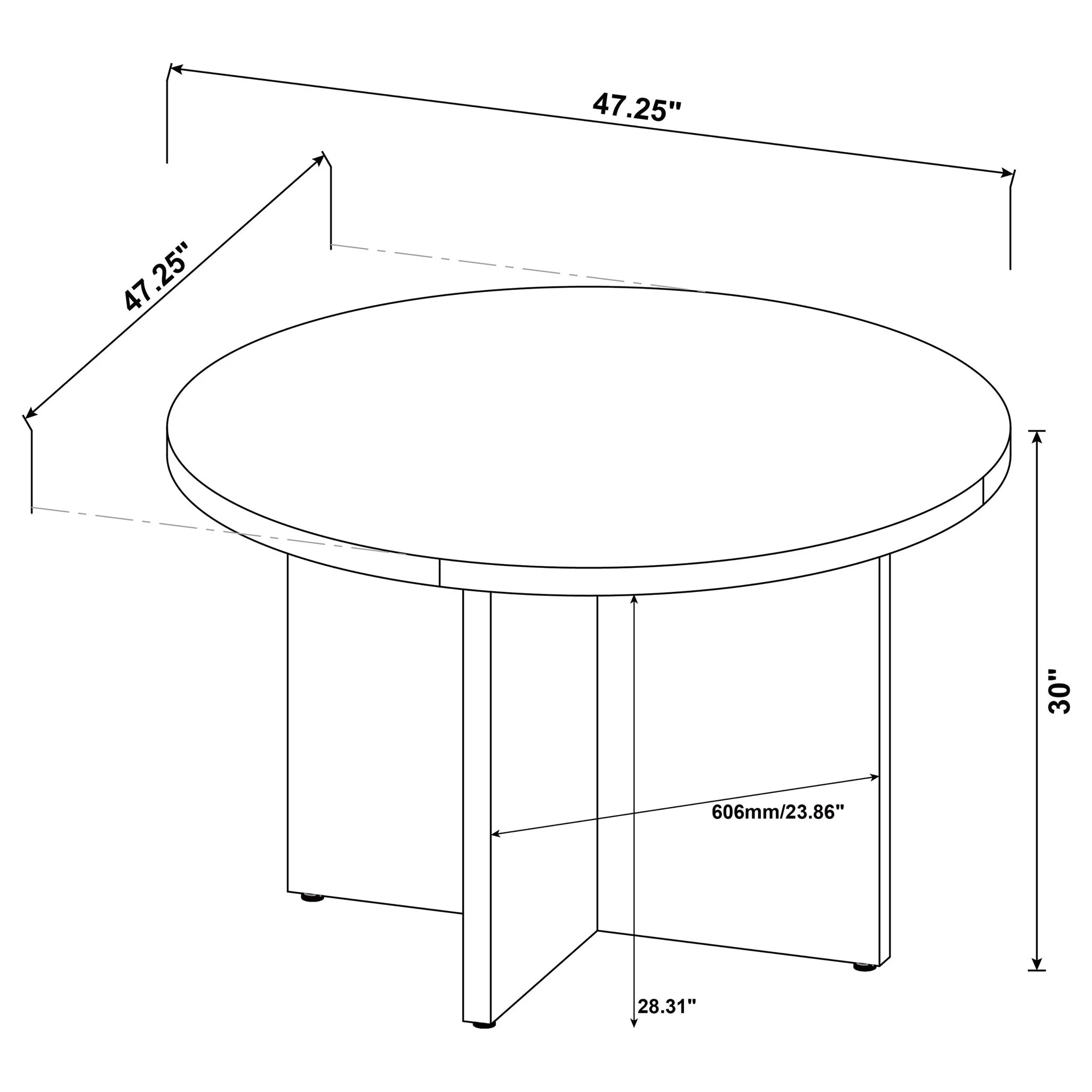 Larrabee - Round Dining Table - Mango Color - Image 4