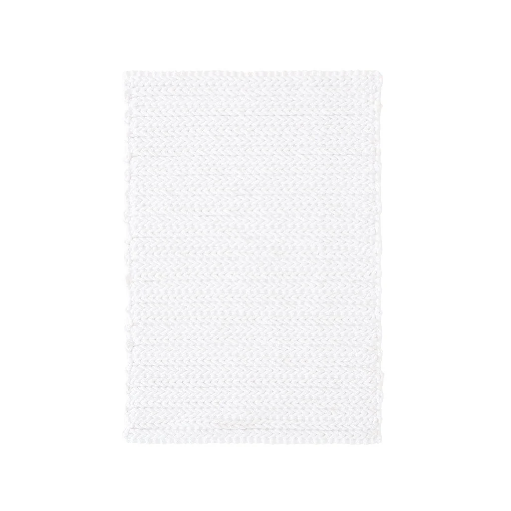 Lasso - 17" x 24" Chain Stitch Rug - White - Image 3