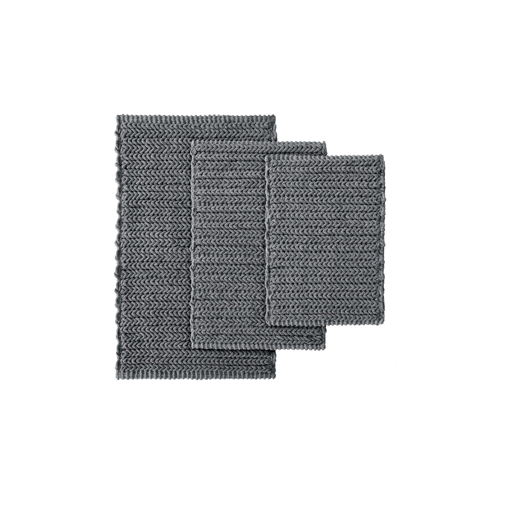 Lasso - 24" Chain Stitch Rug - Charcoal - Image 3
