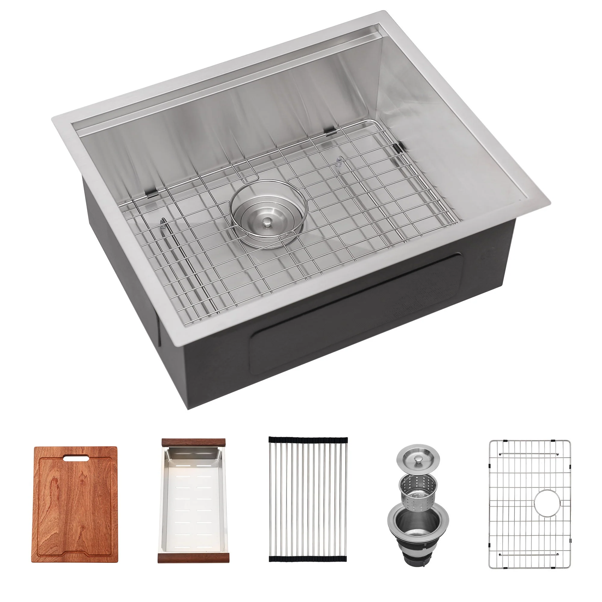 Laundry Workstation Undermount Utility Sink, Deep Single Bowl - Image 3