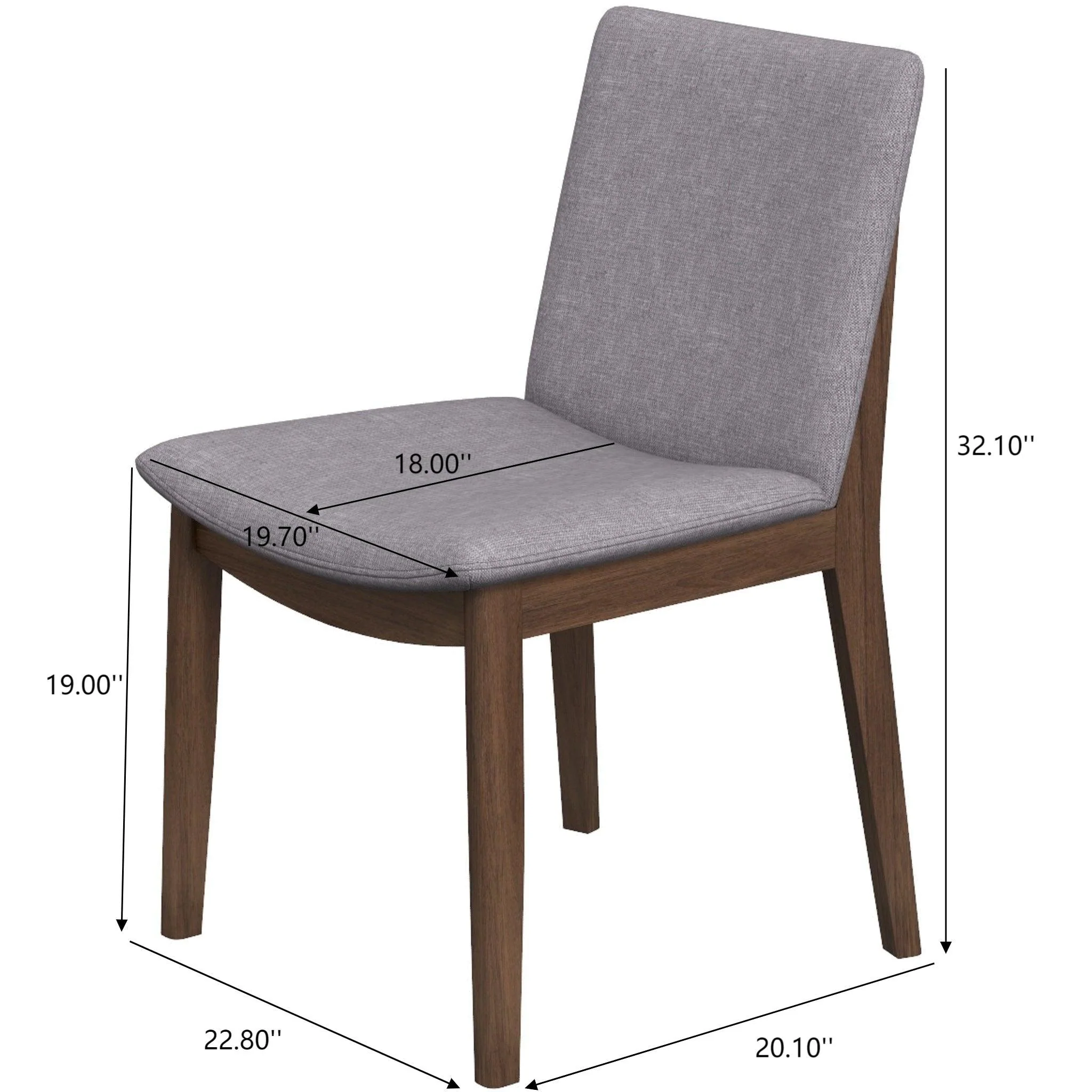 Laura - Mid-Century Modern Solid Wood Dining Chair (Set of 2) - Image 12