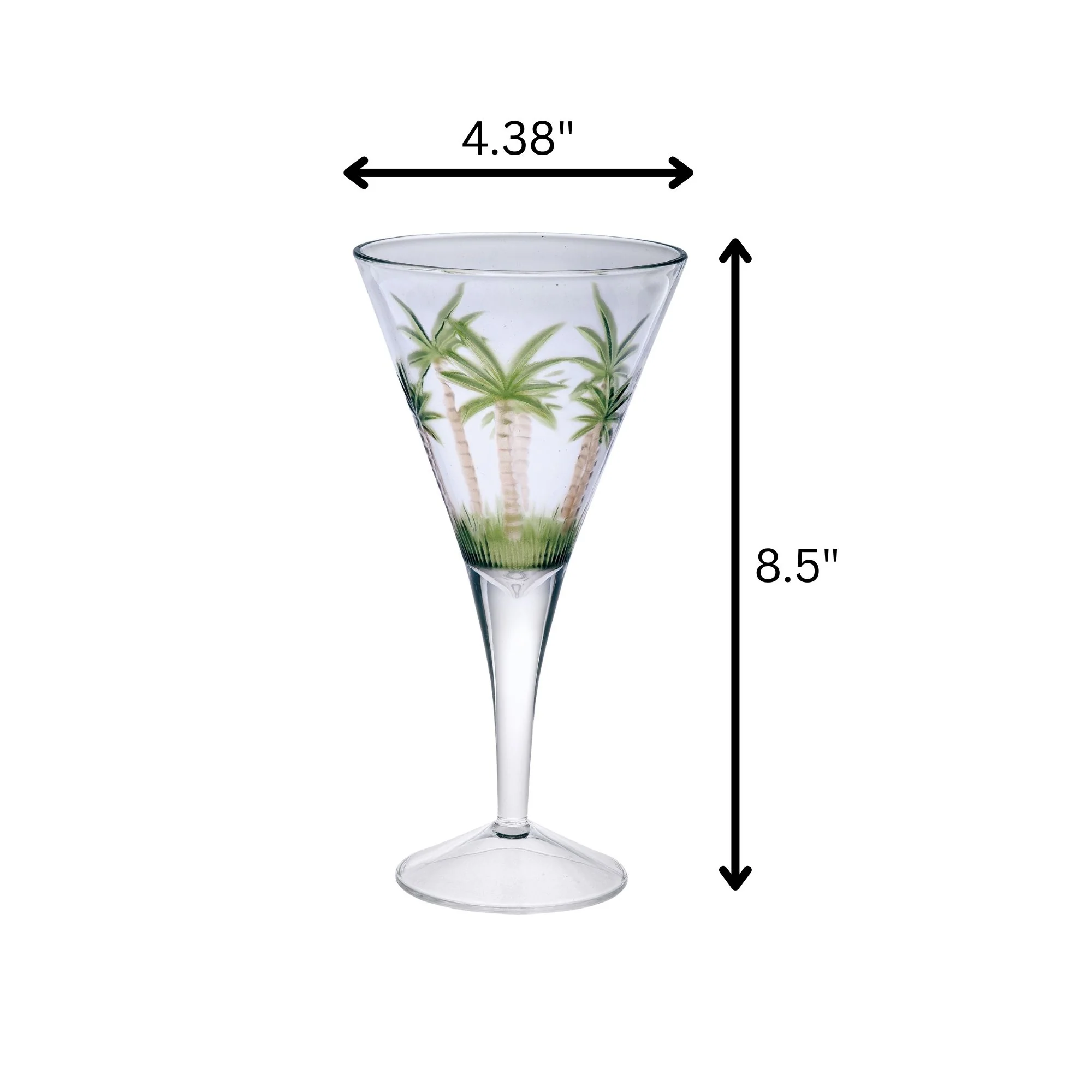 Leadingware V Shaped Unbreakable Plastic Wine Glasses, 14Oz (Set of 4) - Clear - Image 3