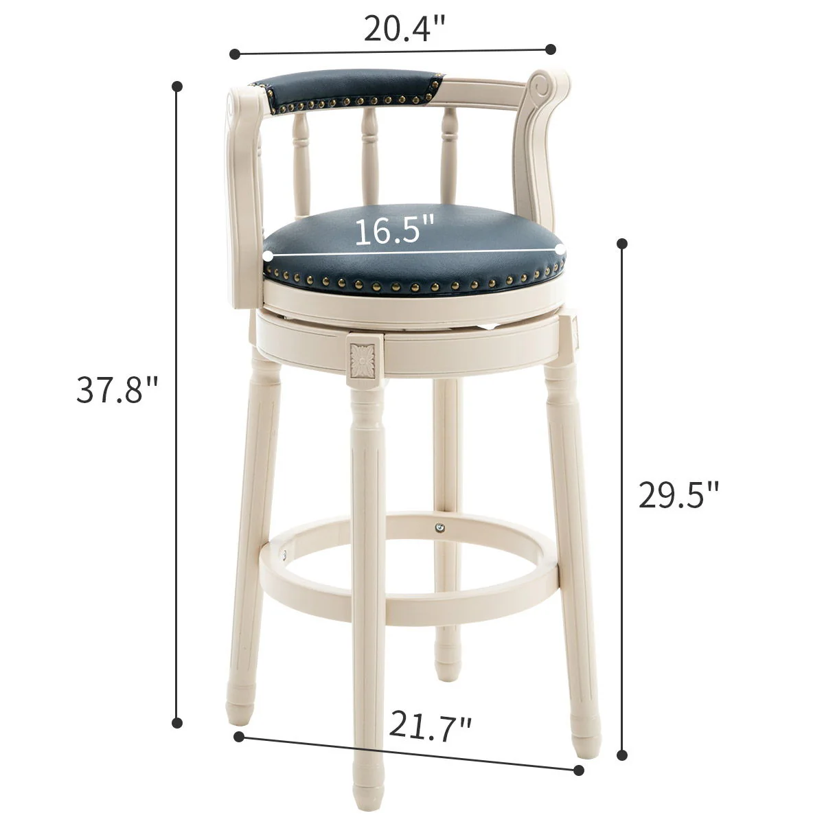 Wooden Bar Stool - Image 10