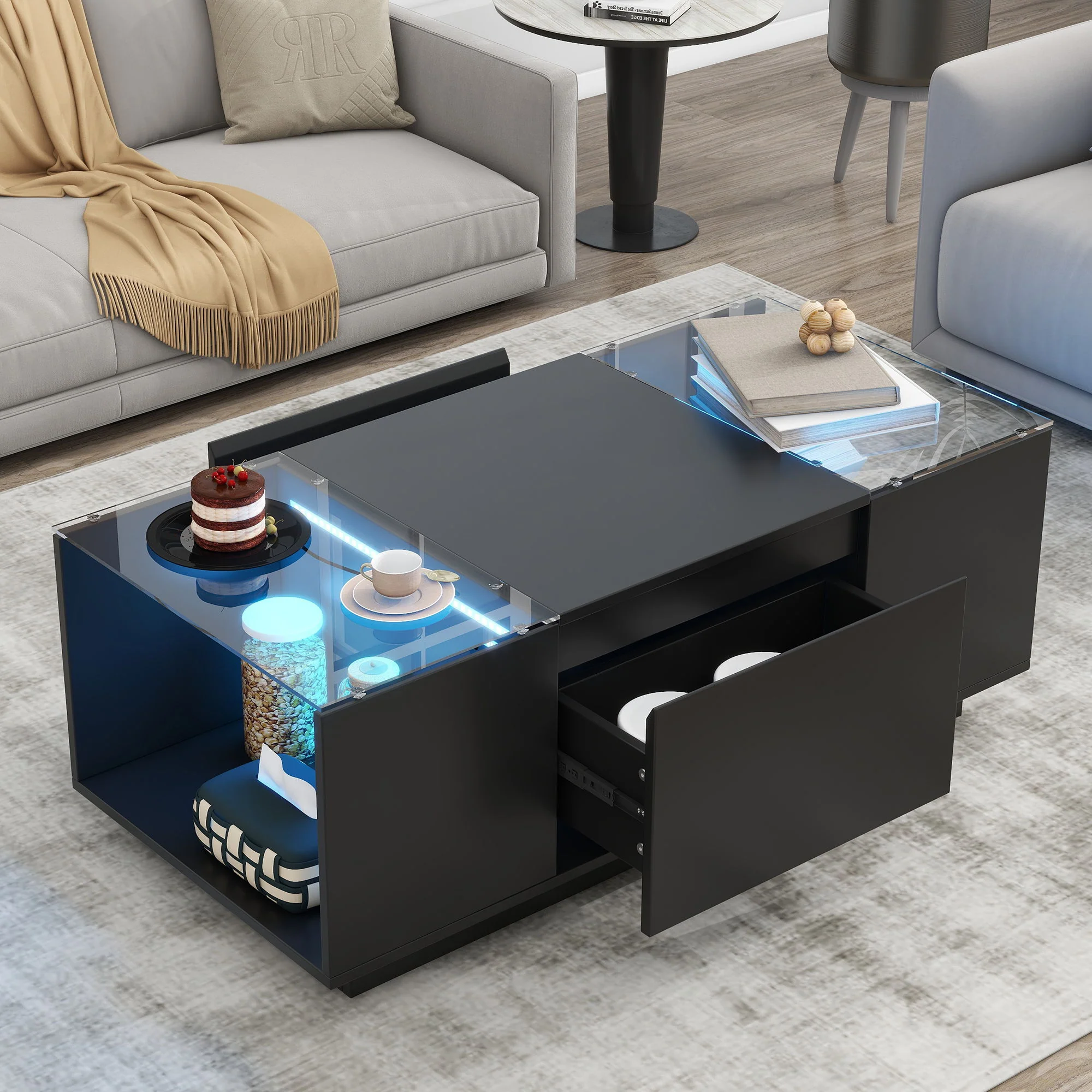 LED Coffee Table, Modern Center Table - Image 3