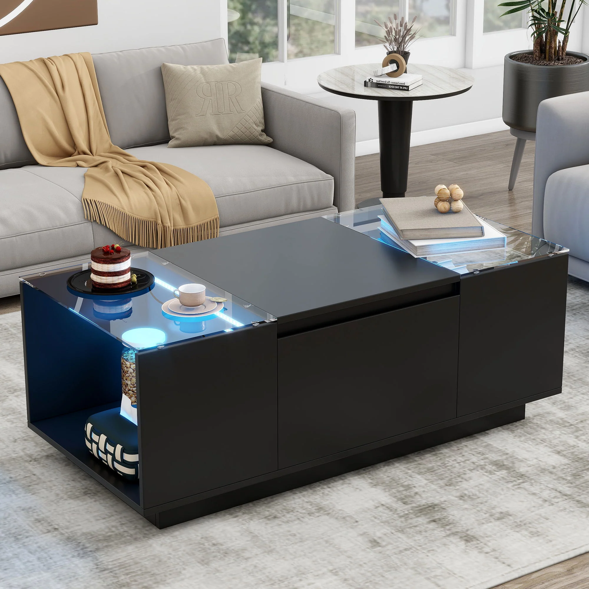 LED Coffee Table, Modern Center Table - Image 5