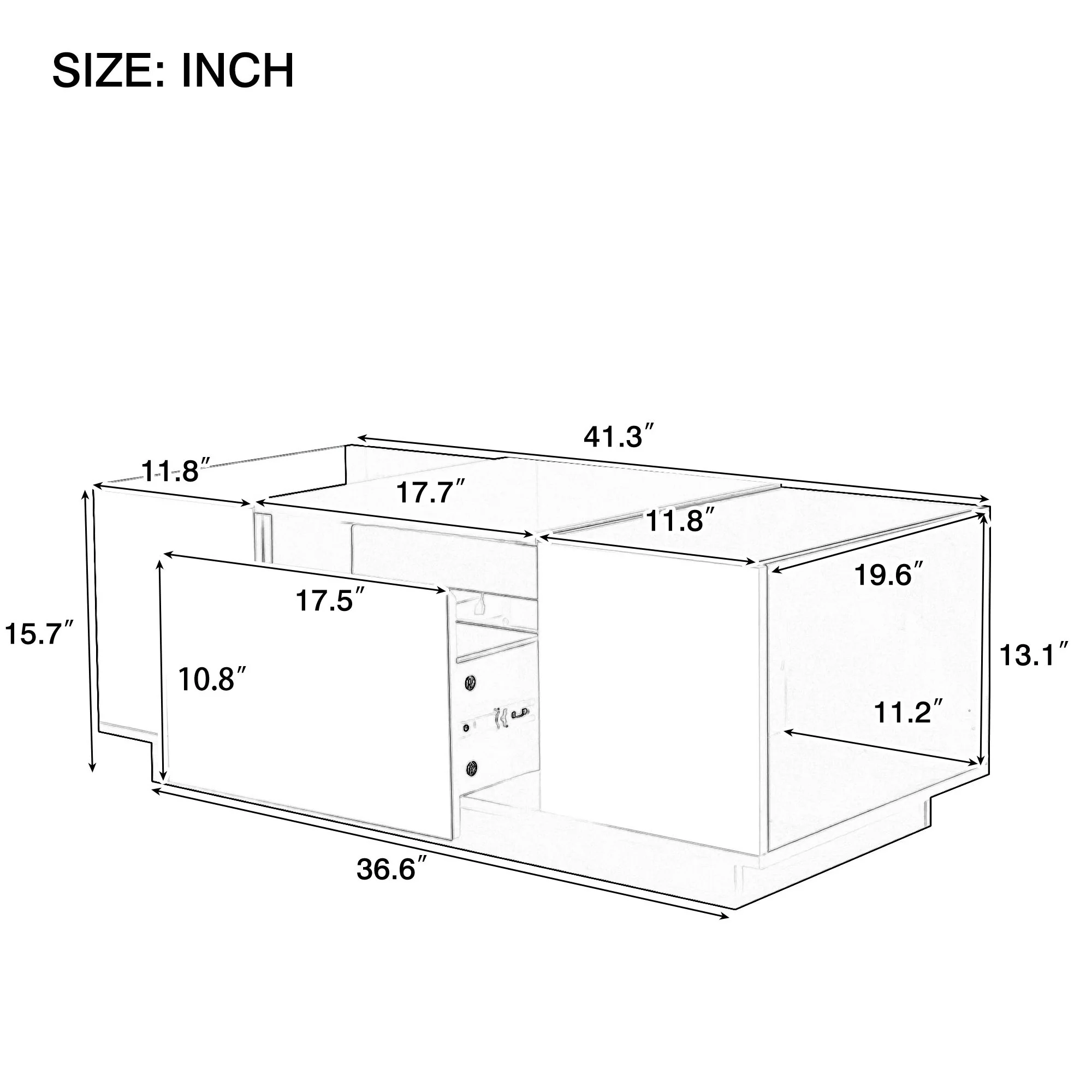 LED Coffee Table, Modern Center Table - Image 6