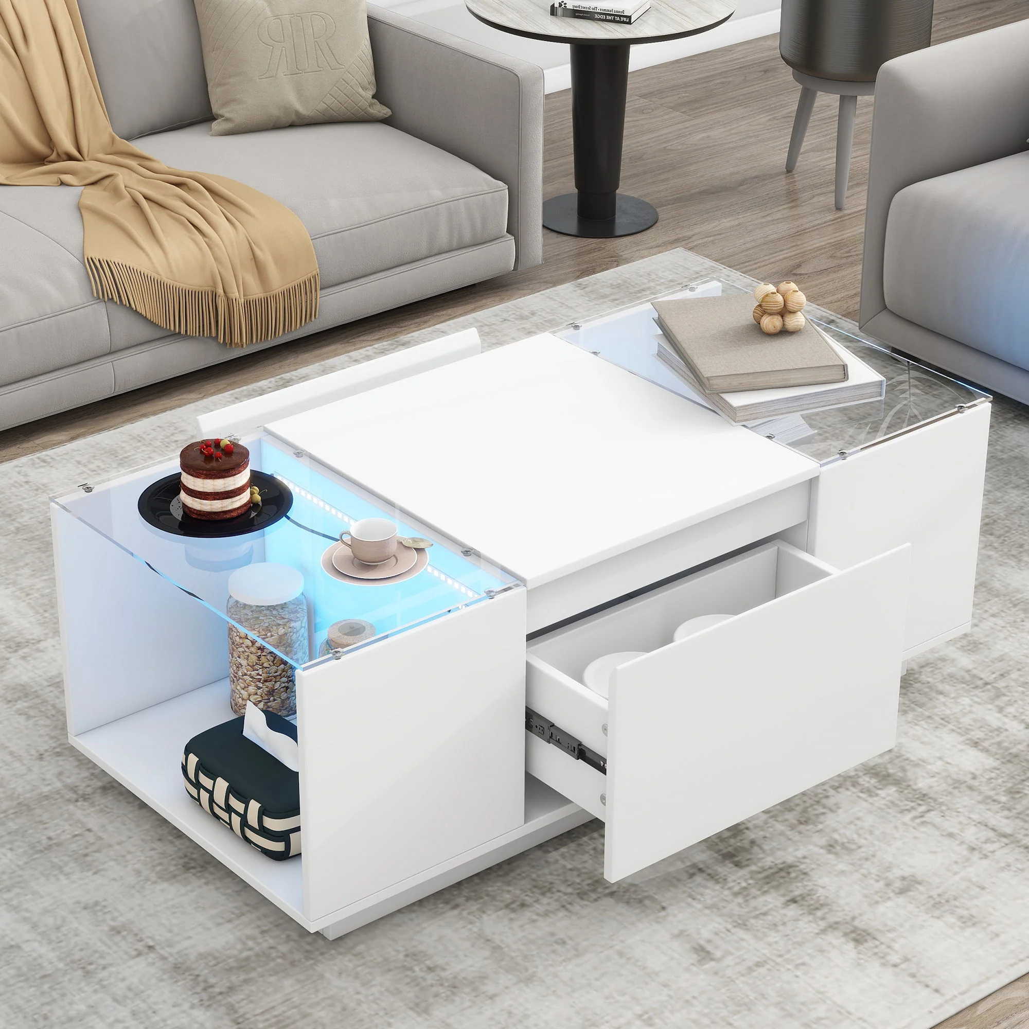 LED Coffee Table, Modern Center Table - Image 7