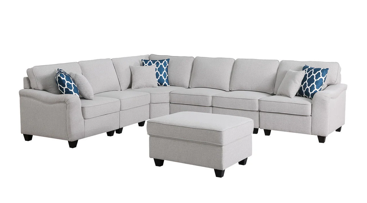 Leo - Comfor Modular Sofa And Ottoman - Image 5