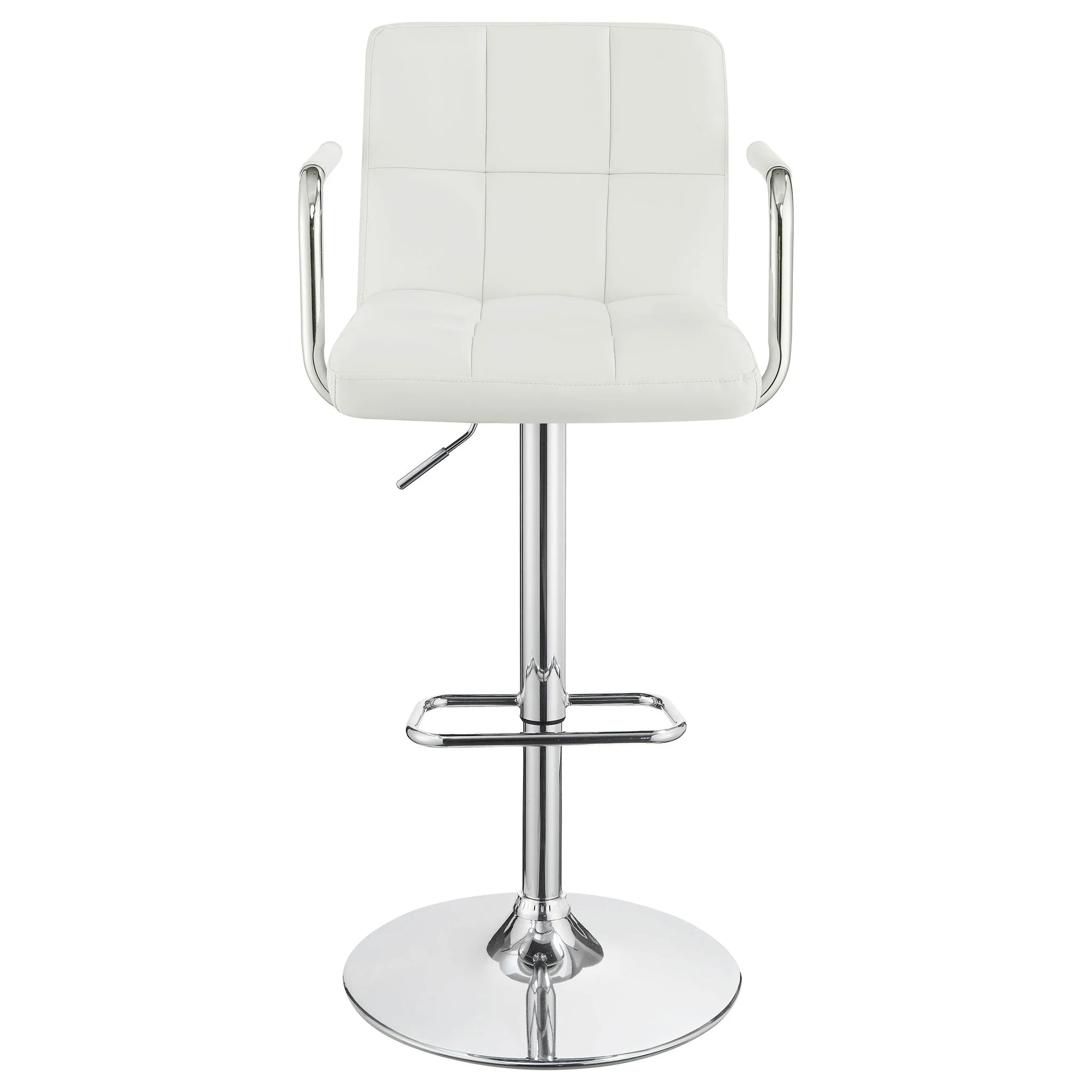 Letitia - Adjustable Height Bar Stool - White - Image 3