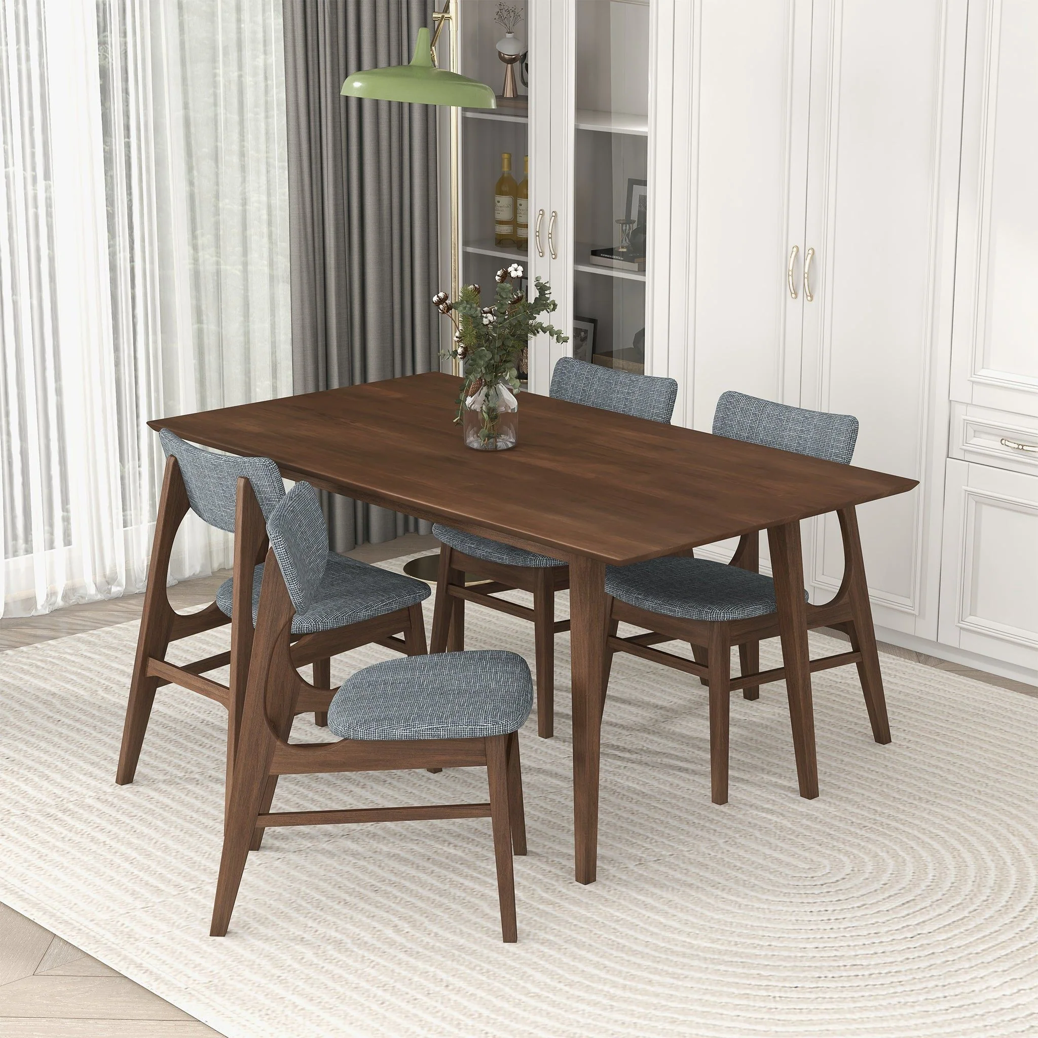 Levi - Modern Style Rectangular Dining Kitchen Table - Image 12