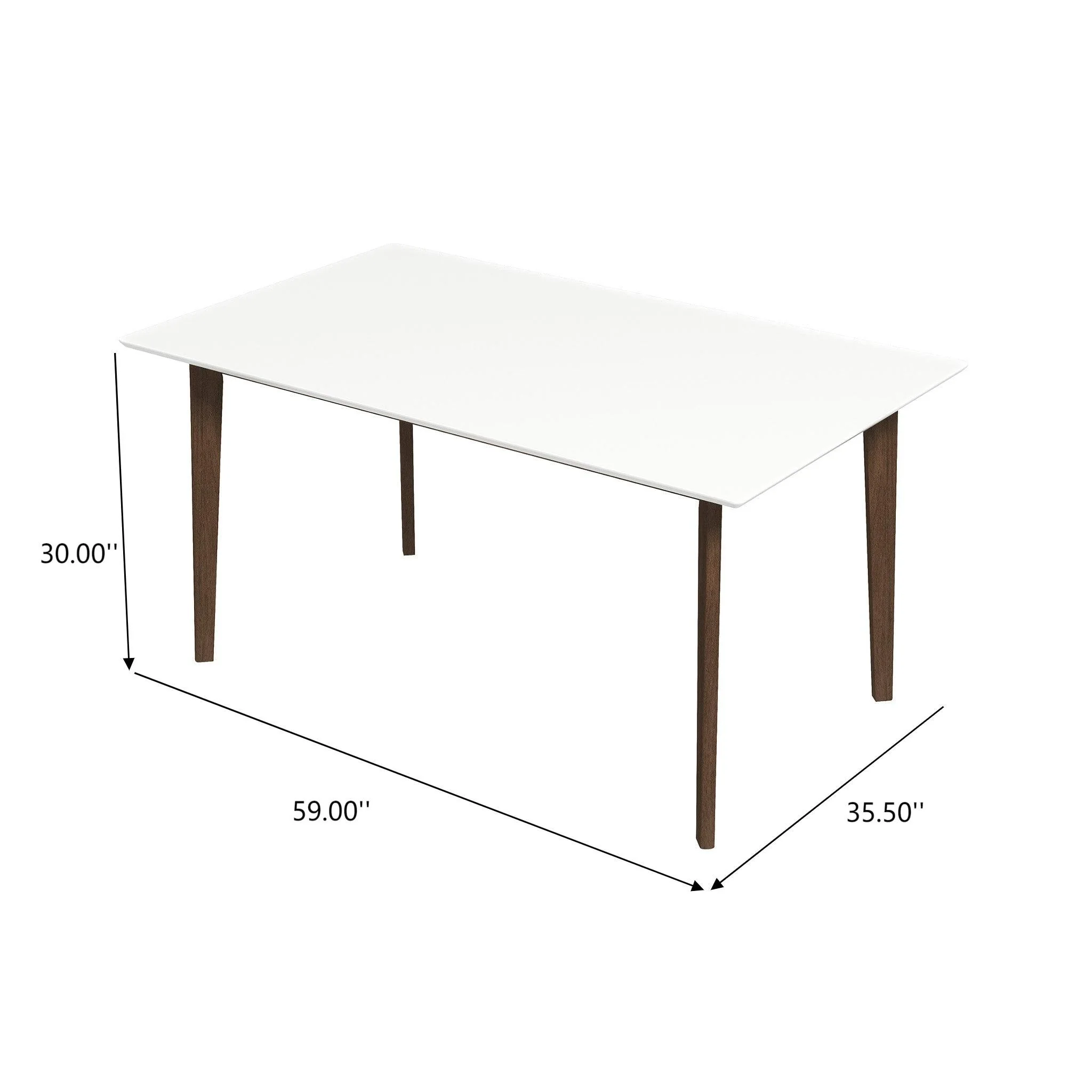 Levi - Modern Style Rectangular Dining Kitchen Table - Image 7