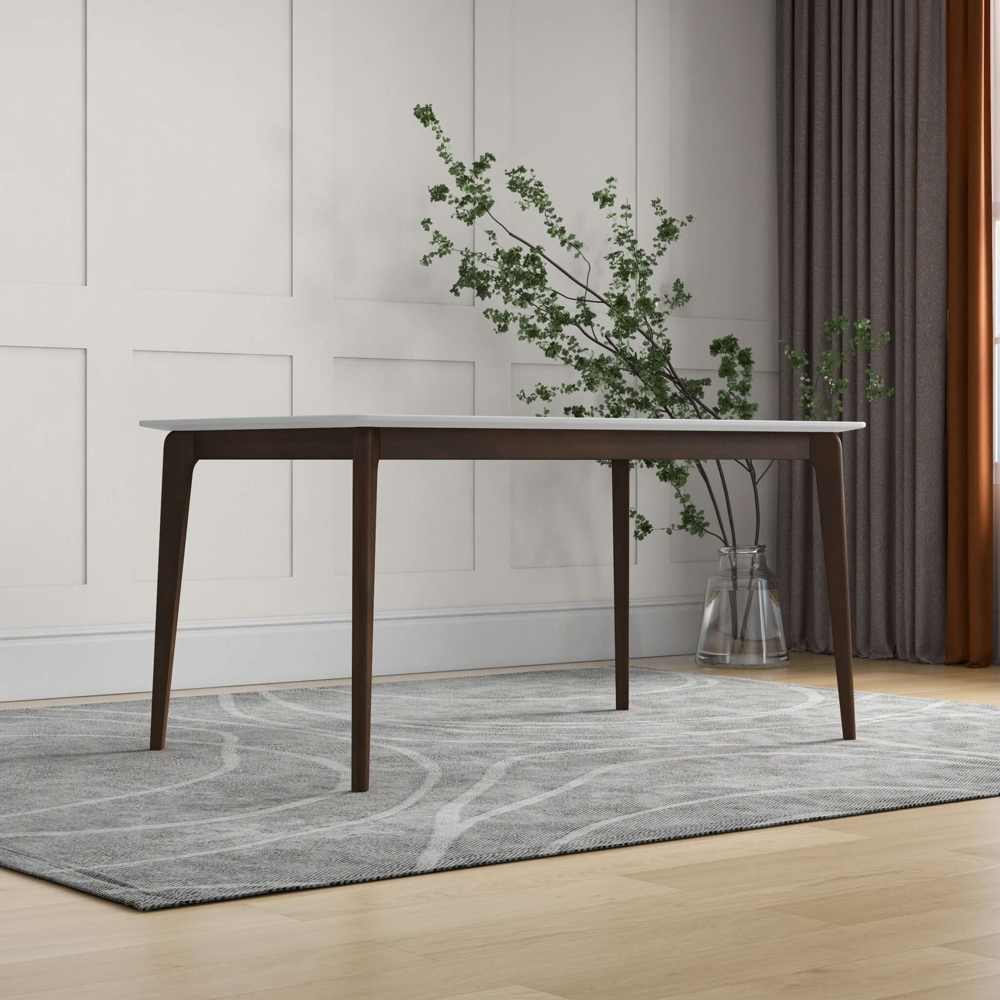 Levi - Modern Style Rectangular Dining Kitchen Table - Image 9